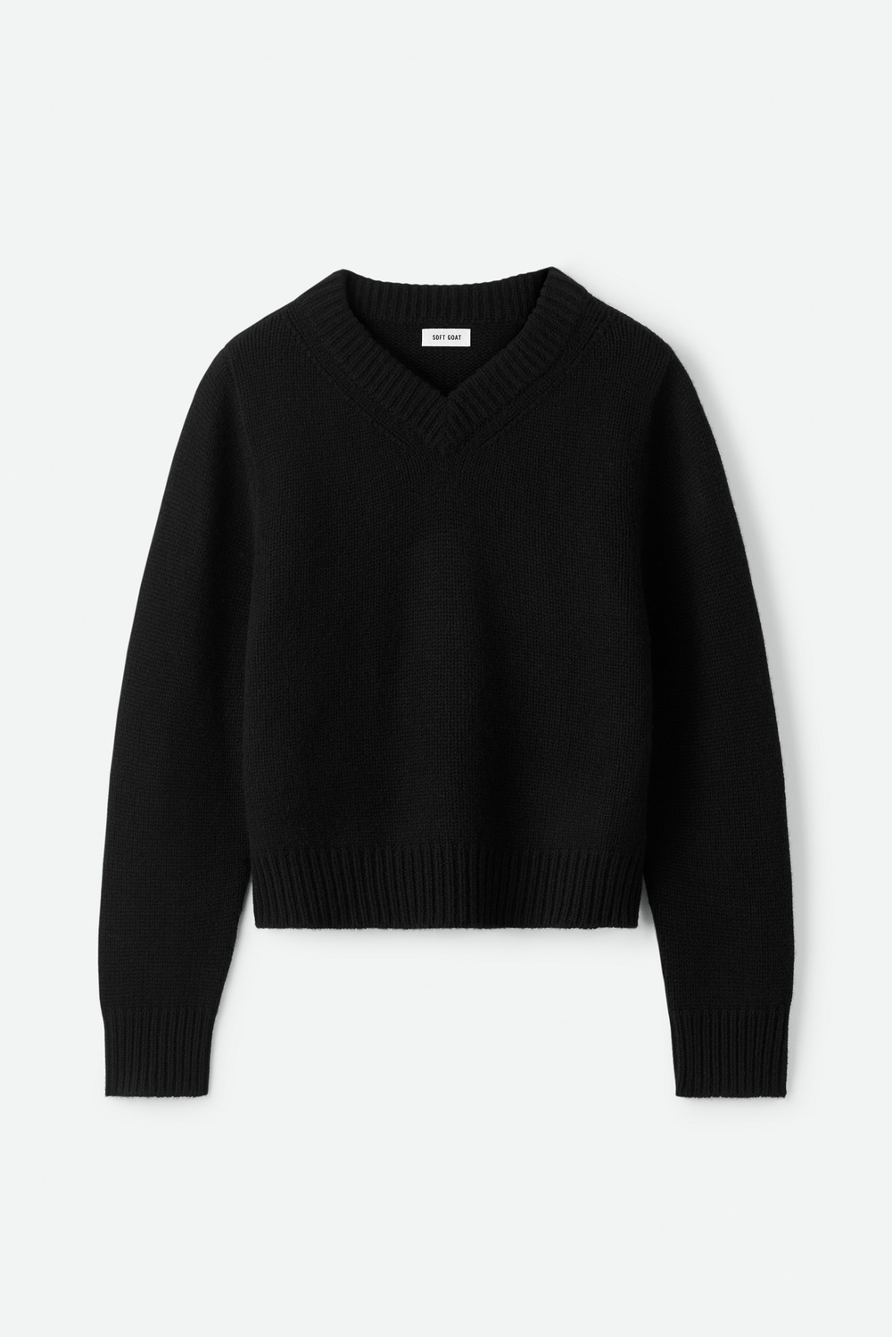 Boyfriend Turtleneck - Turtlenecks - Black | Soft Goat