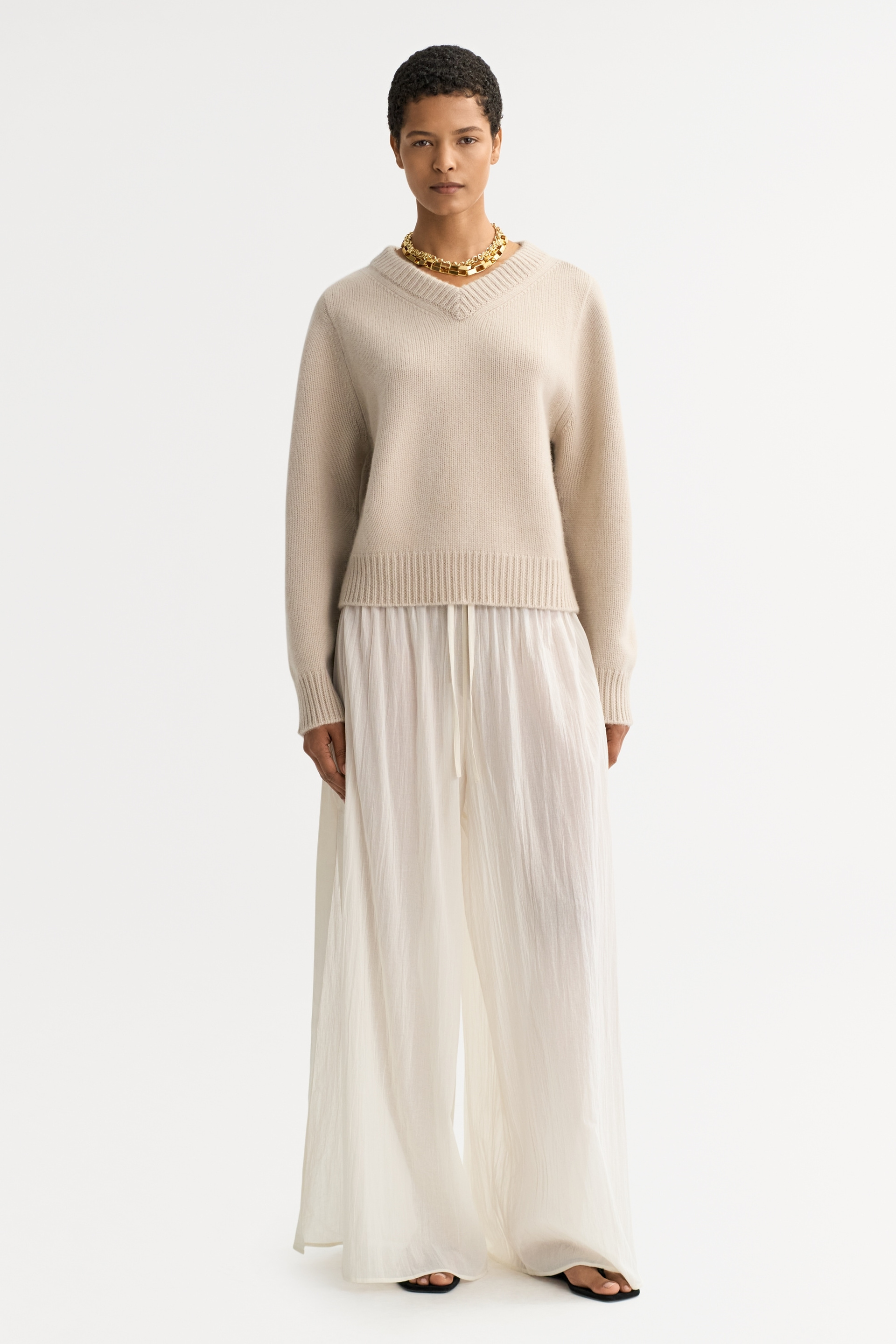 Chunky v-neck 0