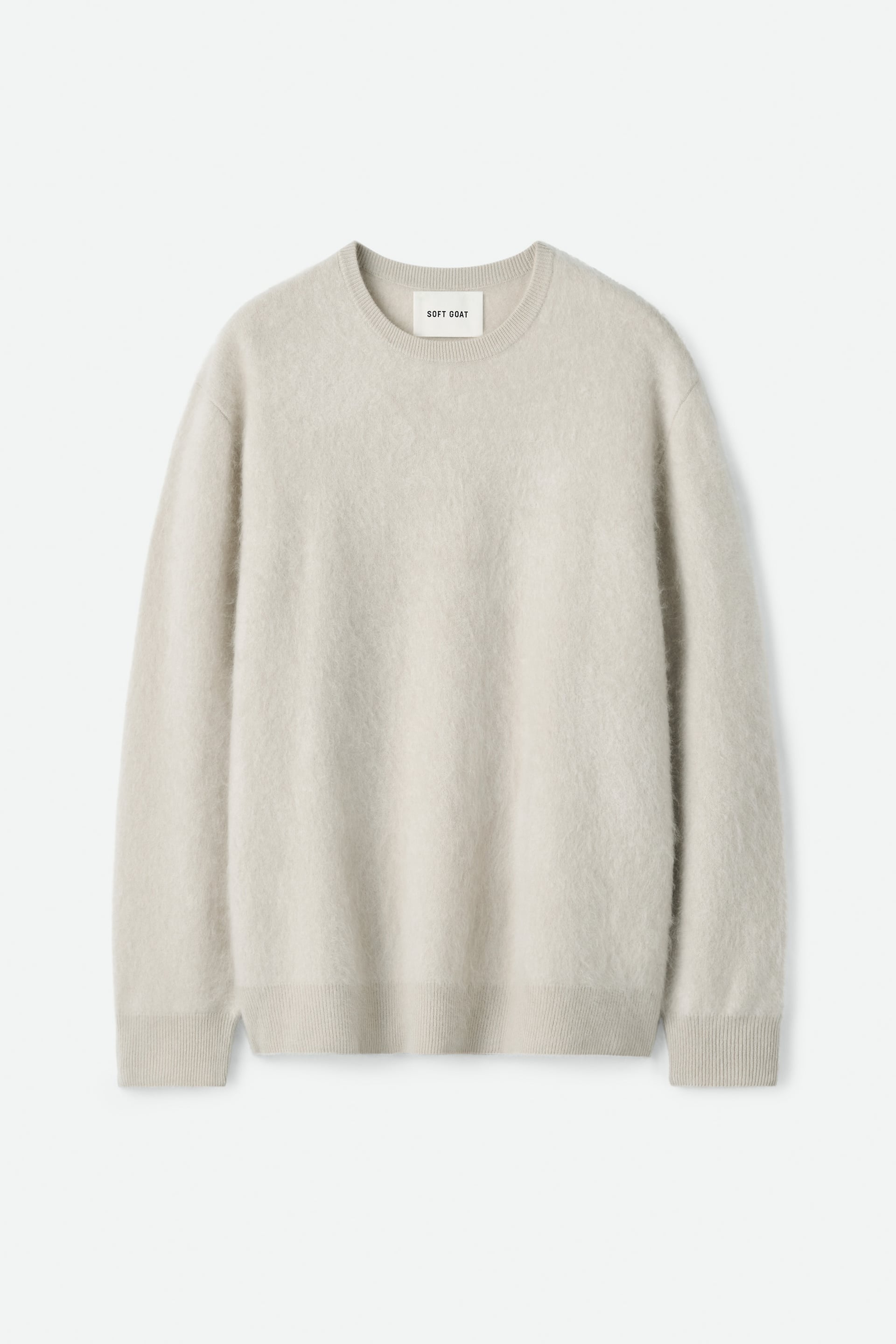Men's brushed crewneck Chalk 1