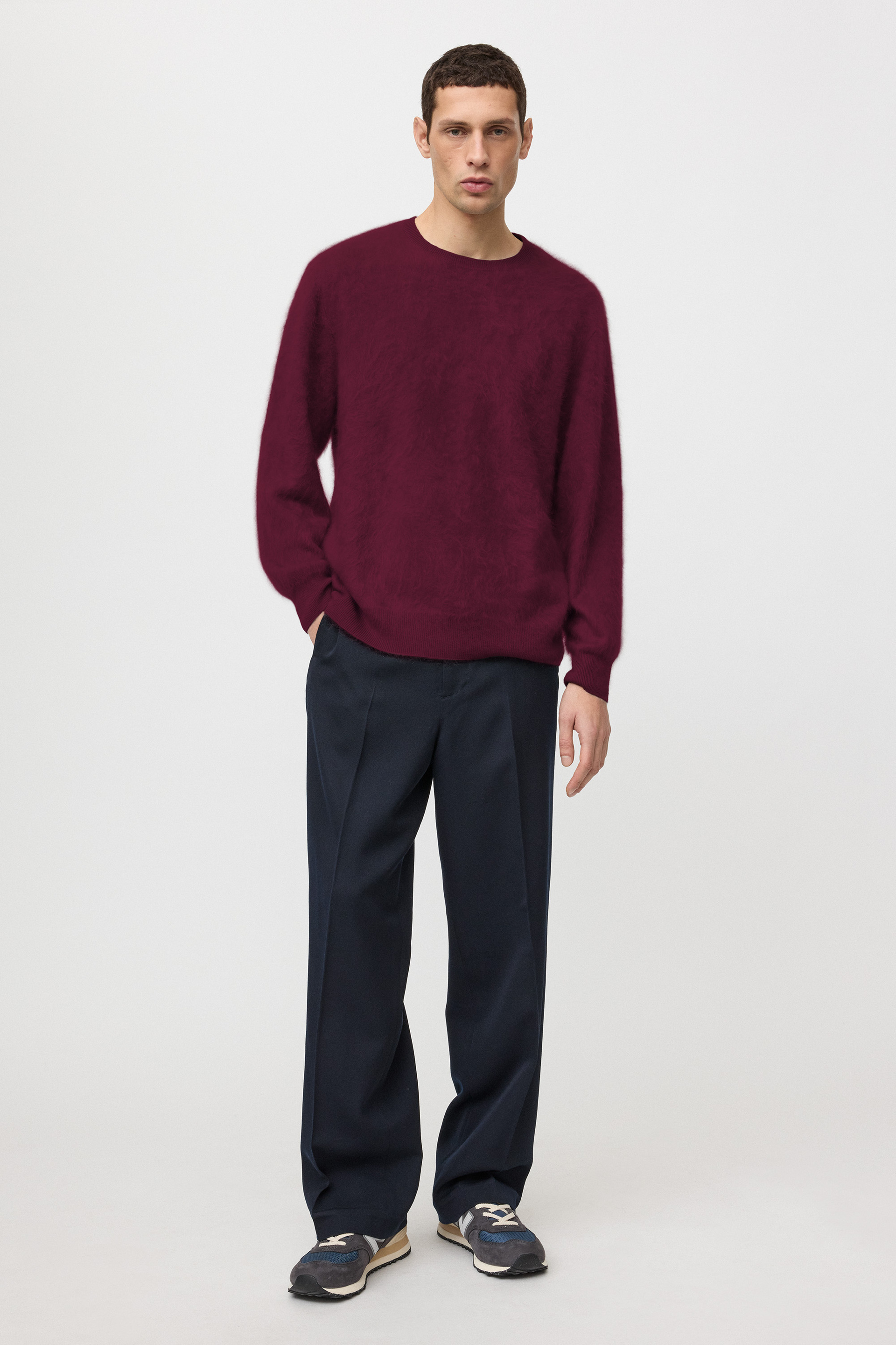 Men's brushed crewneck 0