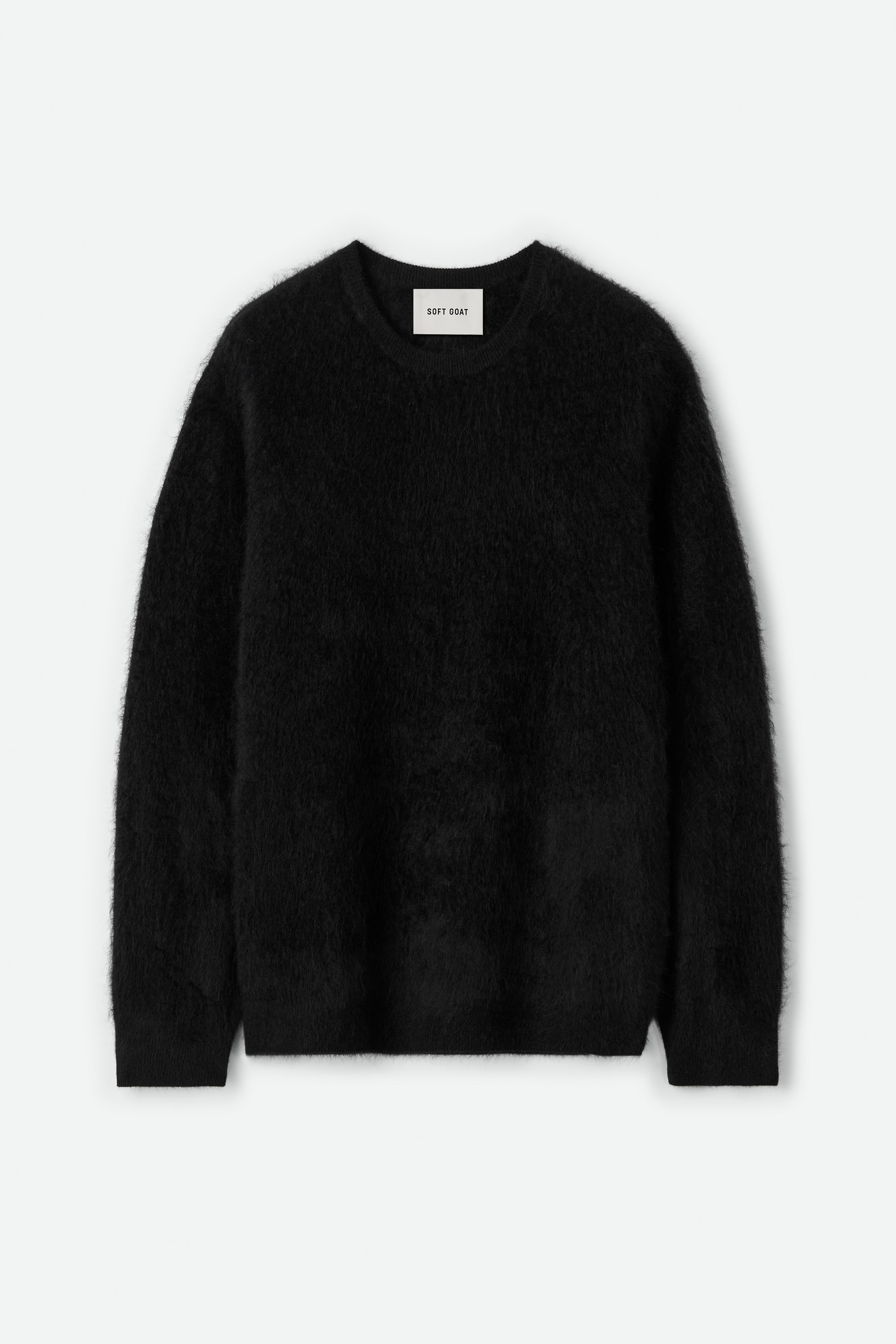 Men's Brushed Crewneck Black 1
