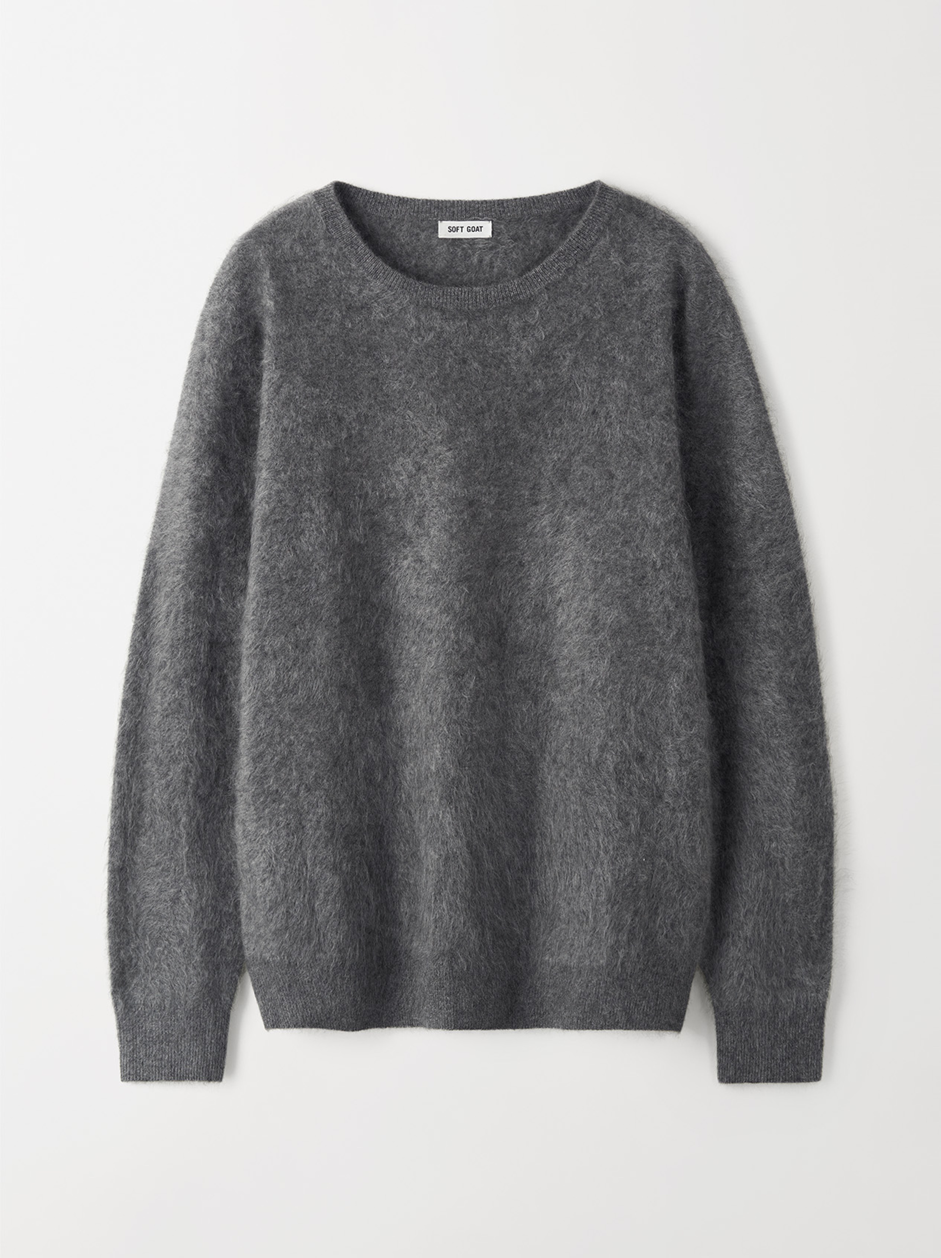 Men's Brushed Crewneck Grey 1