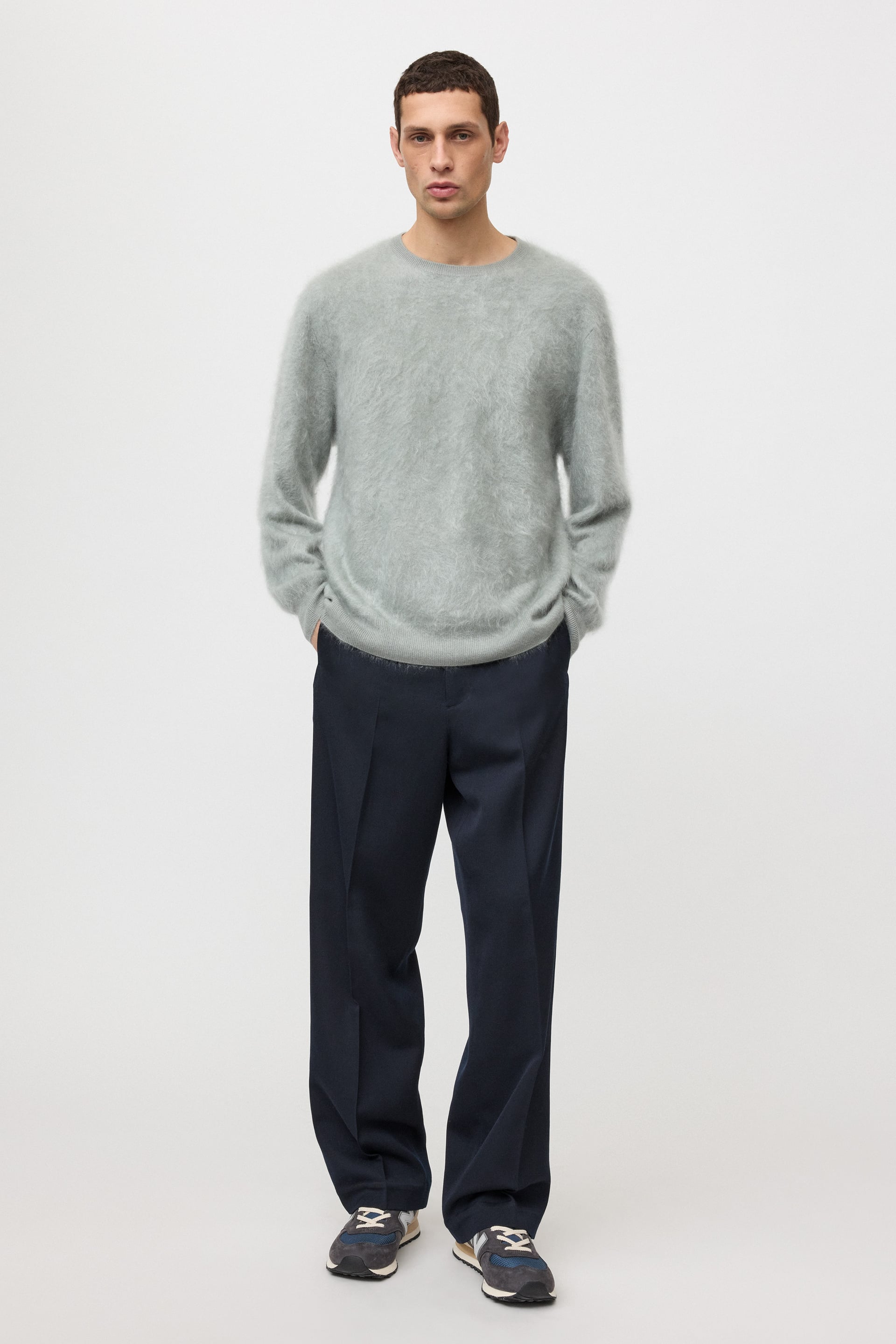 Men's brushed crewneck 0