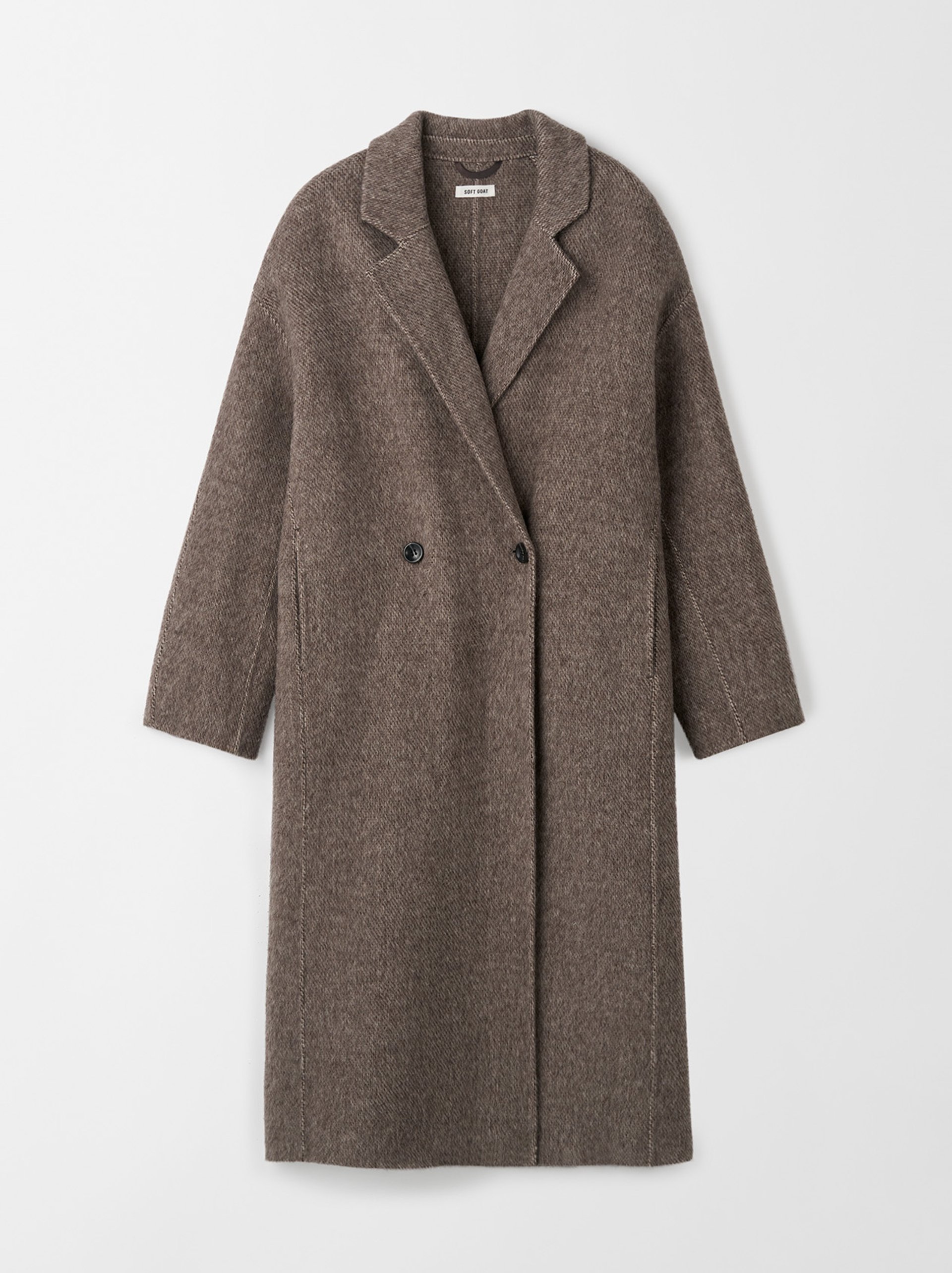 Herringbone coat Brown 1