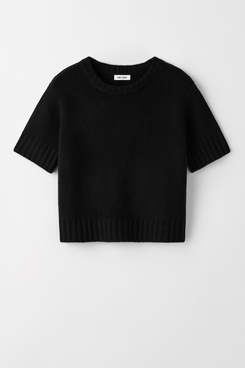 タグ付き未使用　Short Sleeve Knit Pullover MIOKUKO 2024 Oversized Casual Half Zip Short Sleeve Pullover