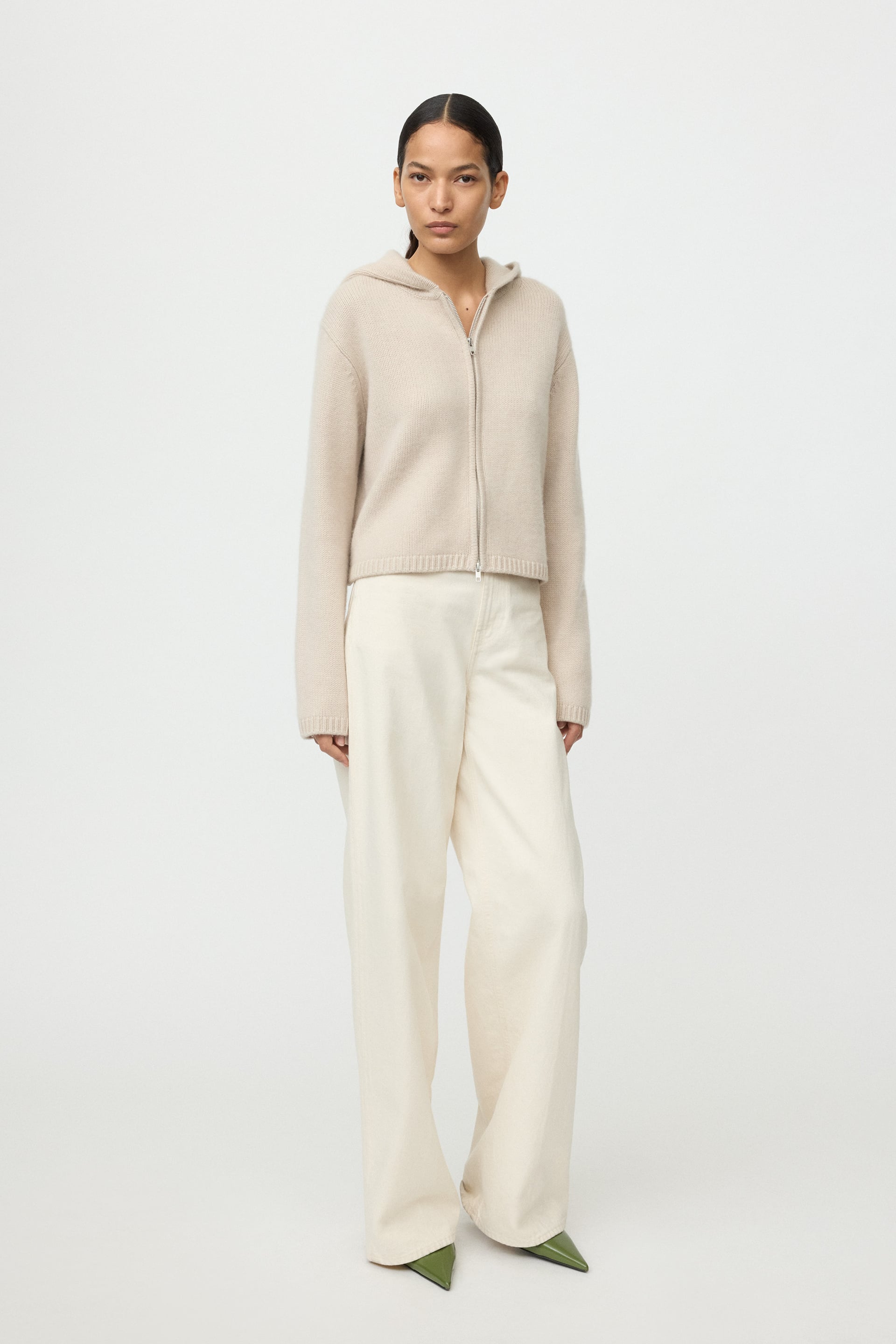 Chunky hoodie Chalk 2