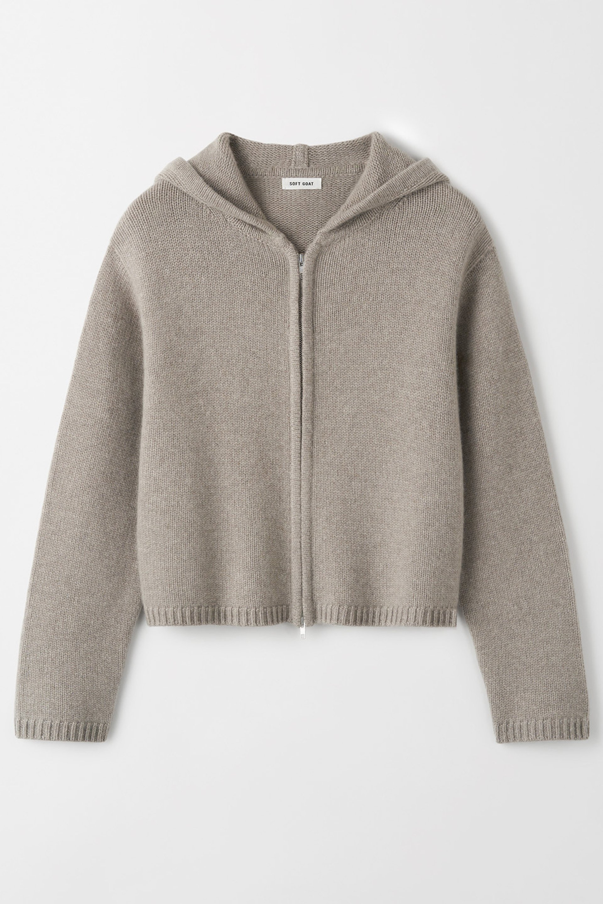 Chunky hoodie Greige 1