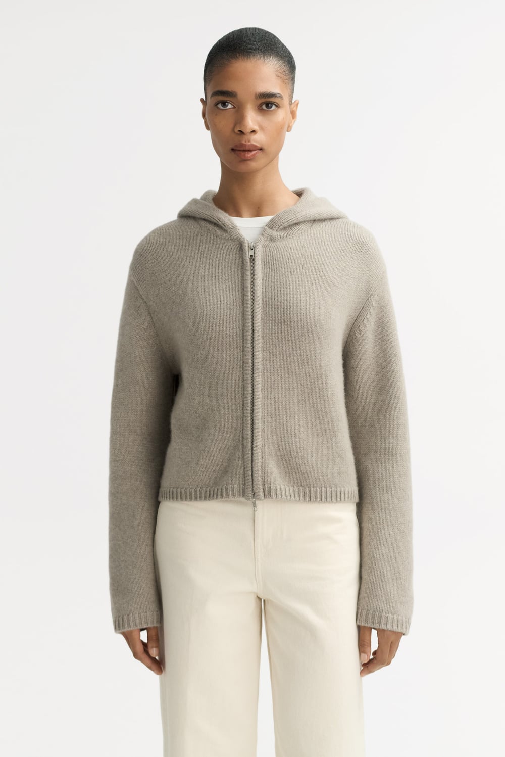 Chunky hoodie - Hoodies - Greige | Soft Goat