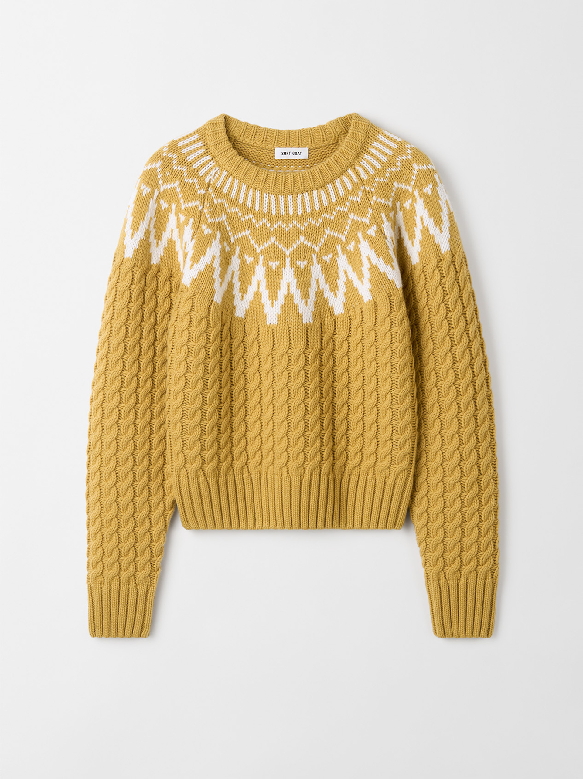 Fair isle cable knit 1
