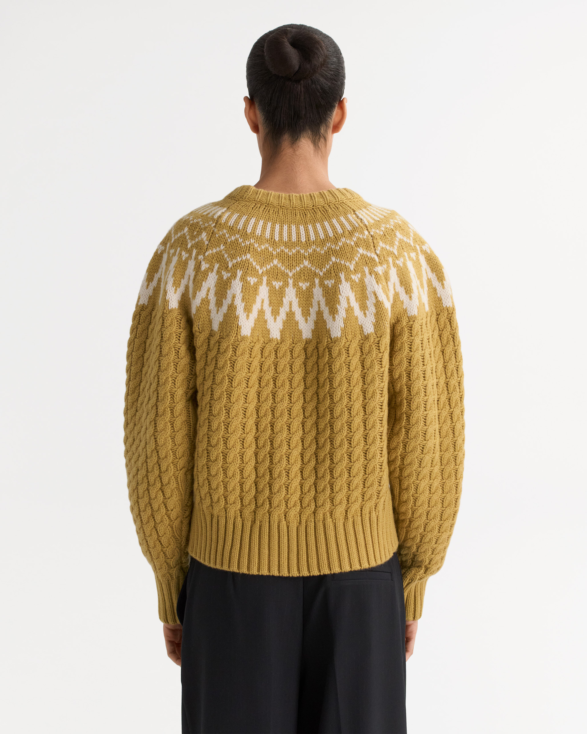 Fair isle cable knit 3