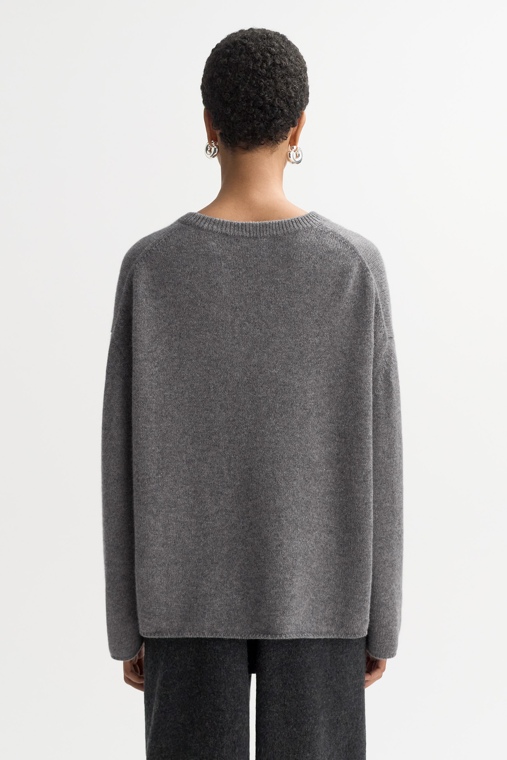 Relaxed fit crewneck - Crewnecks - Chalk | Soft Goat