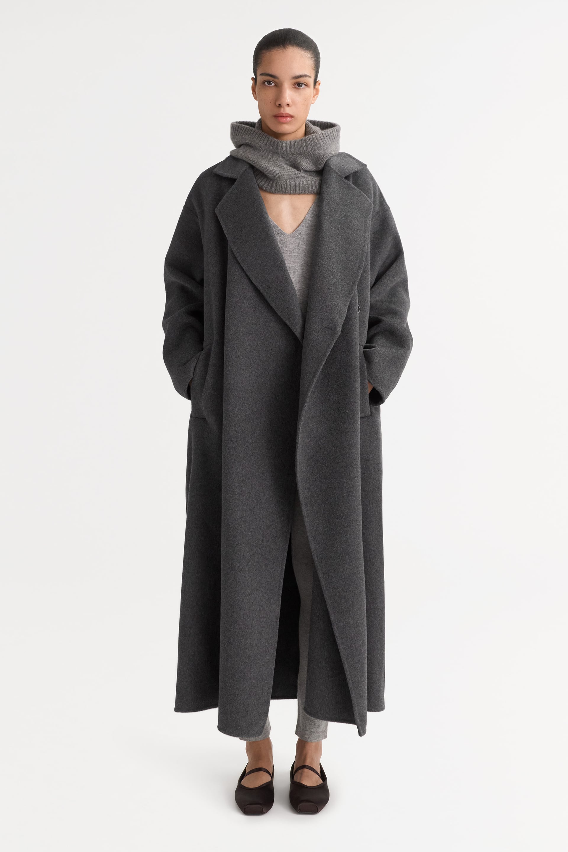 Oversized coat Dark Grey 2