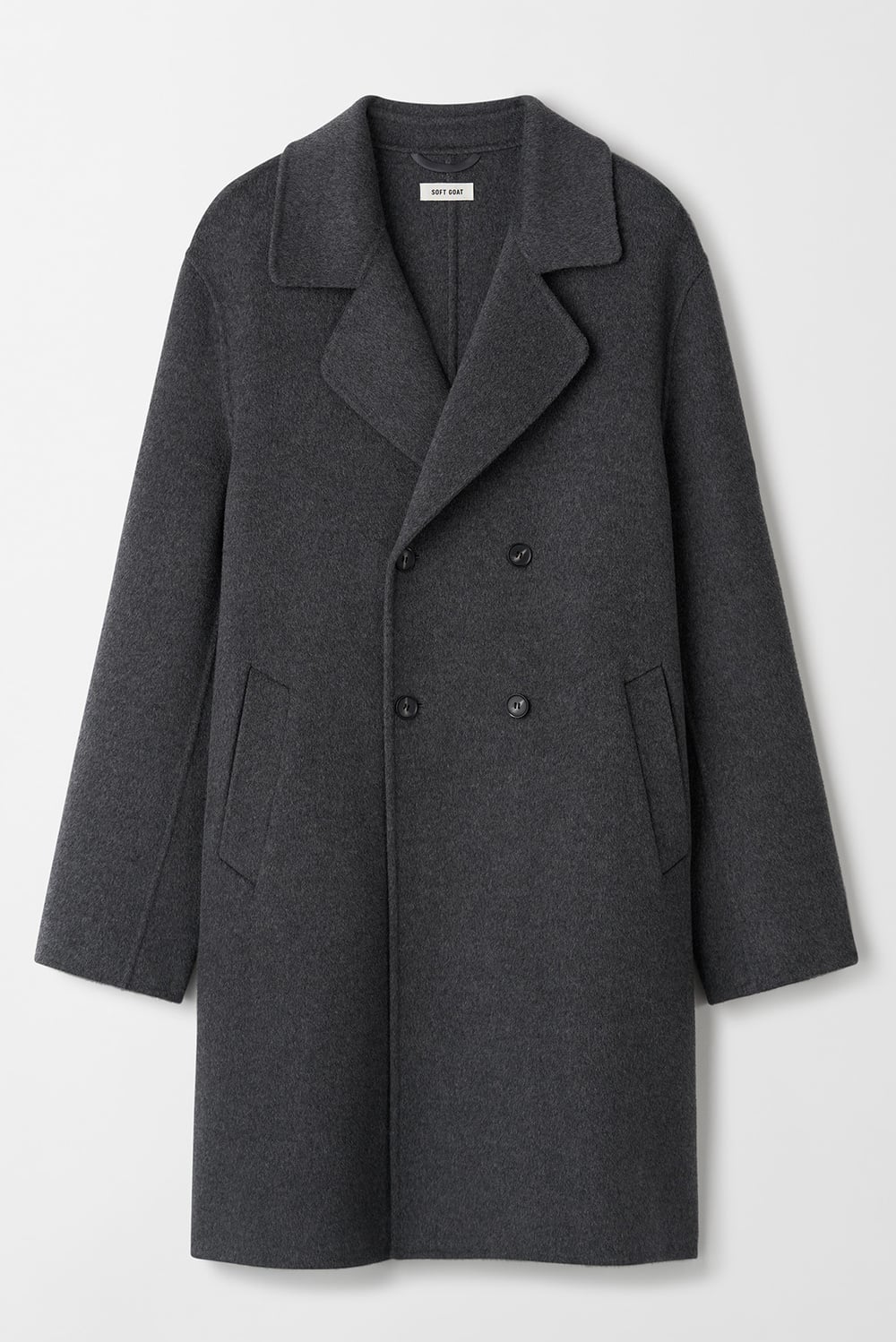 Men's Chunky Full Zip - Zipper - Grey | Soft Goat