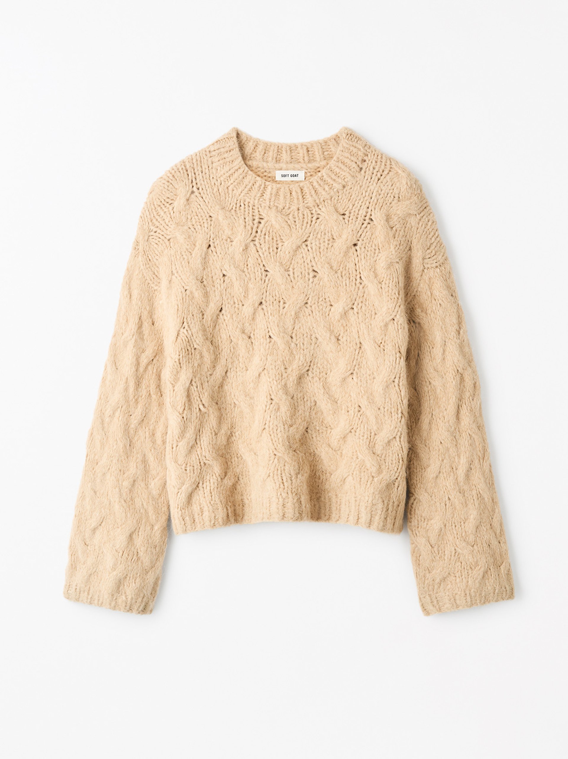 Chunky cable knit Light Camel 1