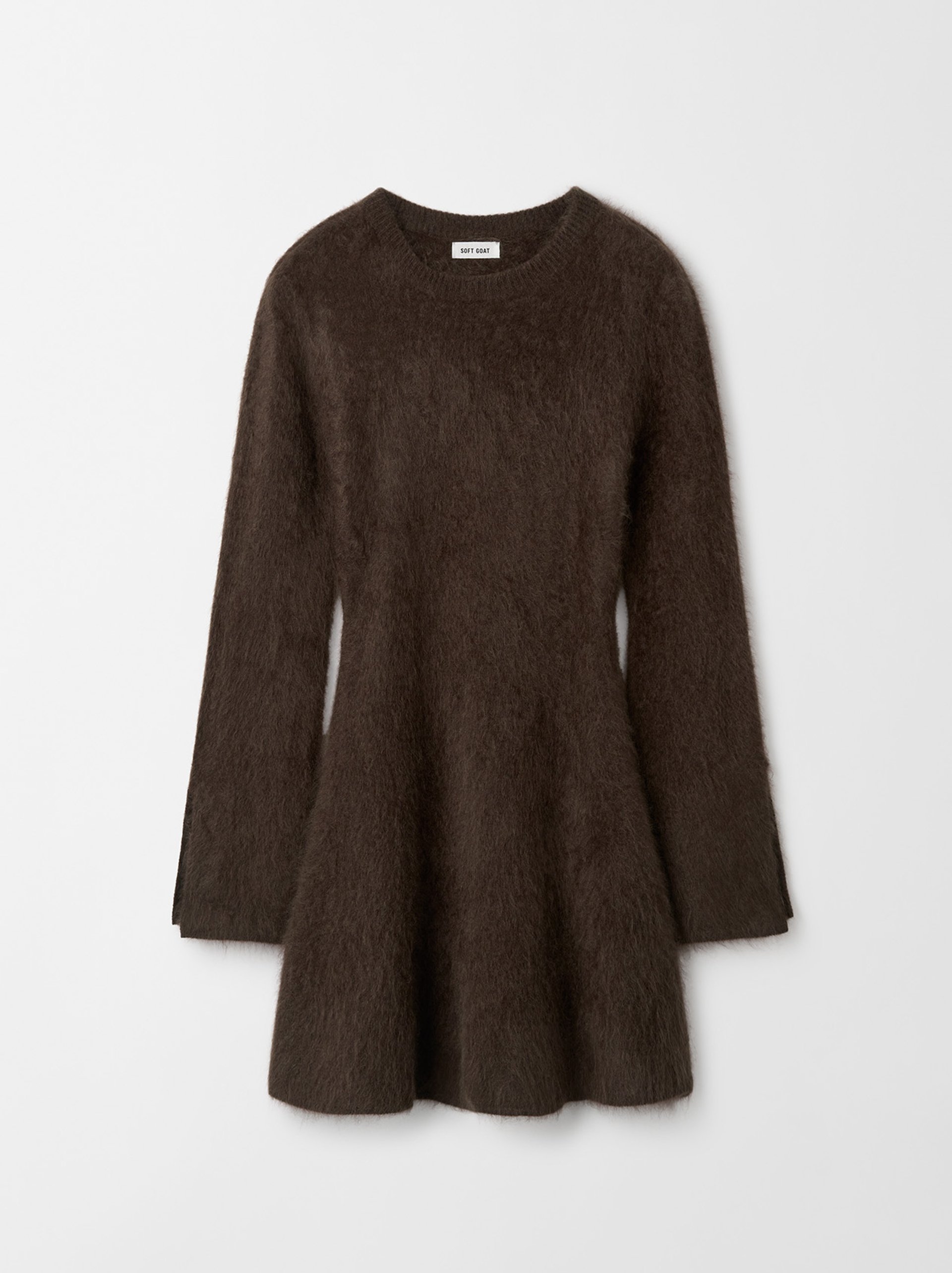 Brushed mini dress Mocha 1