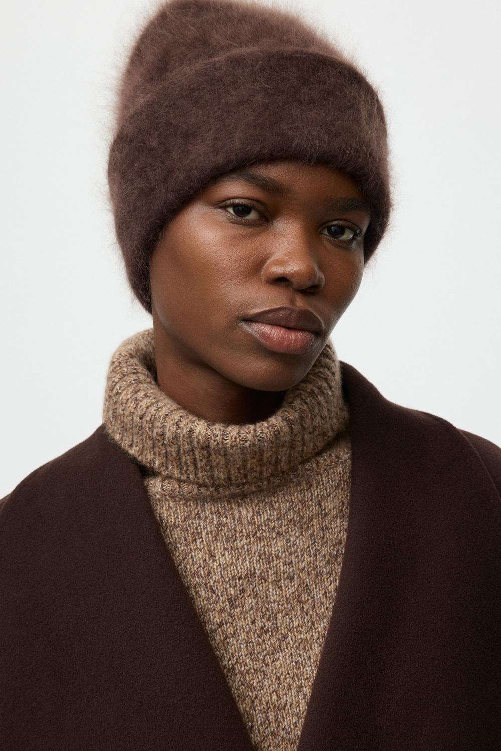 Brushed beanie - Accessories - Mocha | Soft Goat