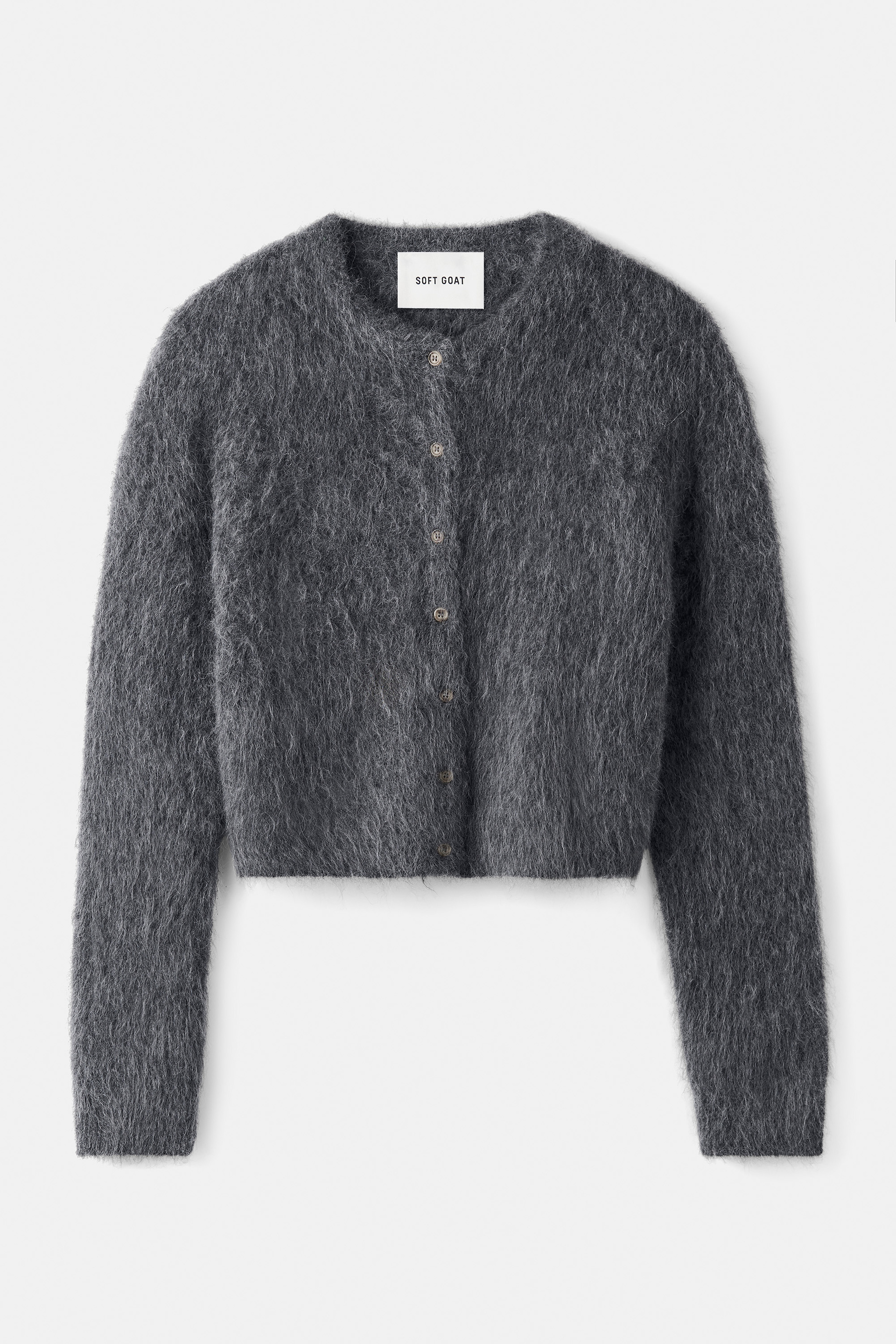Alpaca cardigan Anthracite Melange 1