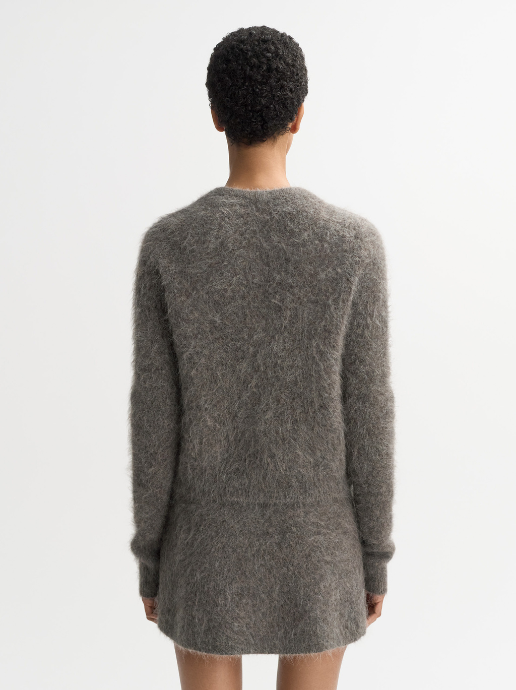 【LENO×JS】 ALPAKA CARDIGAN サイズ2 Cardigan made of alpaca-mix | Closed