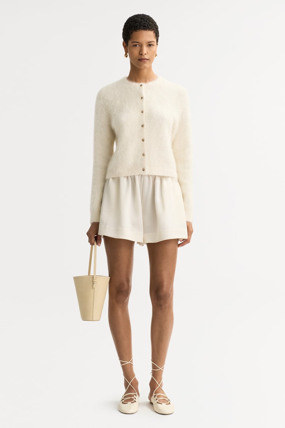 Alpaca cardigan - Cardigans - Light Camel | Soft Goat