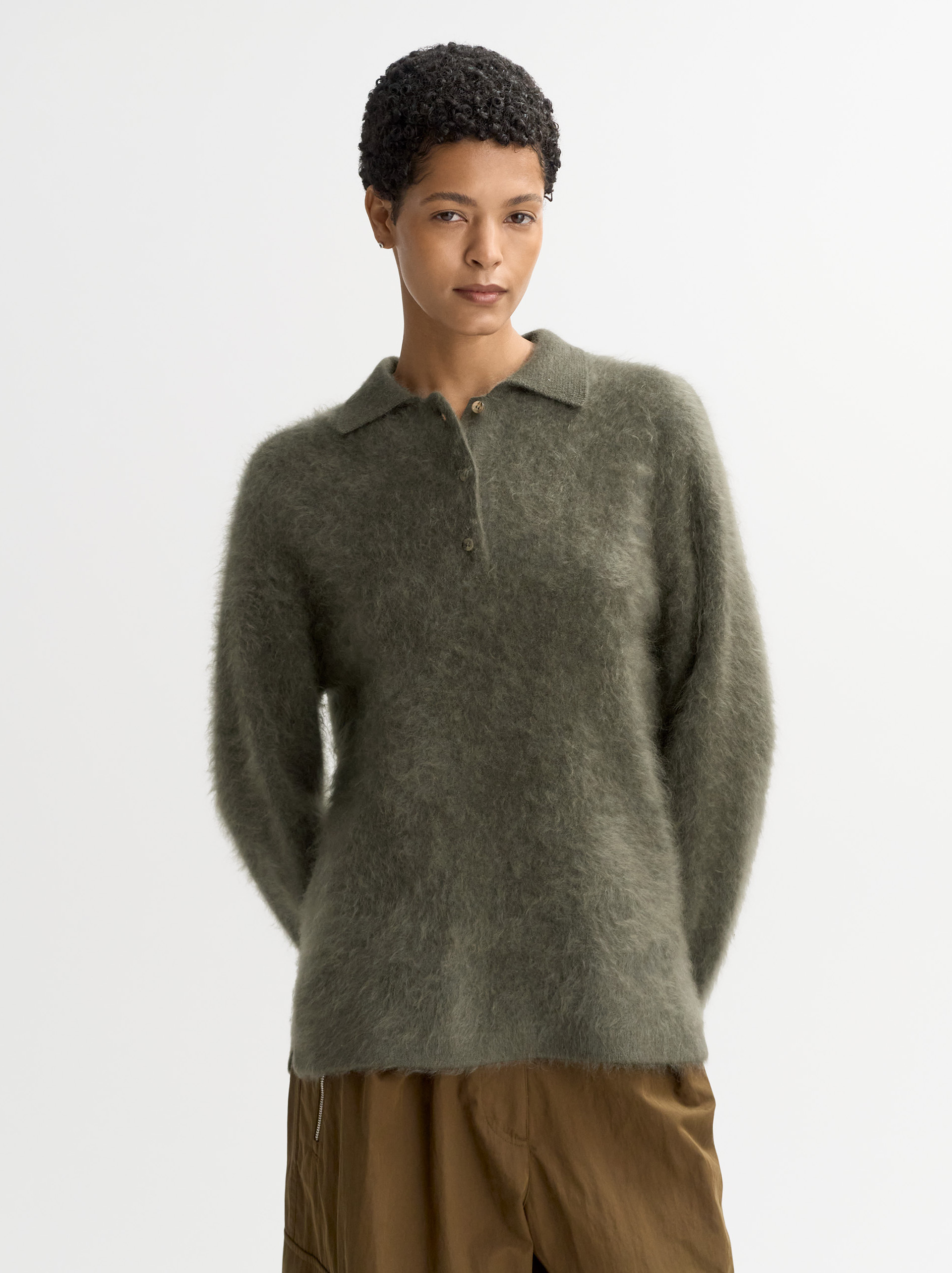 Brushed polo shirt 2