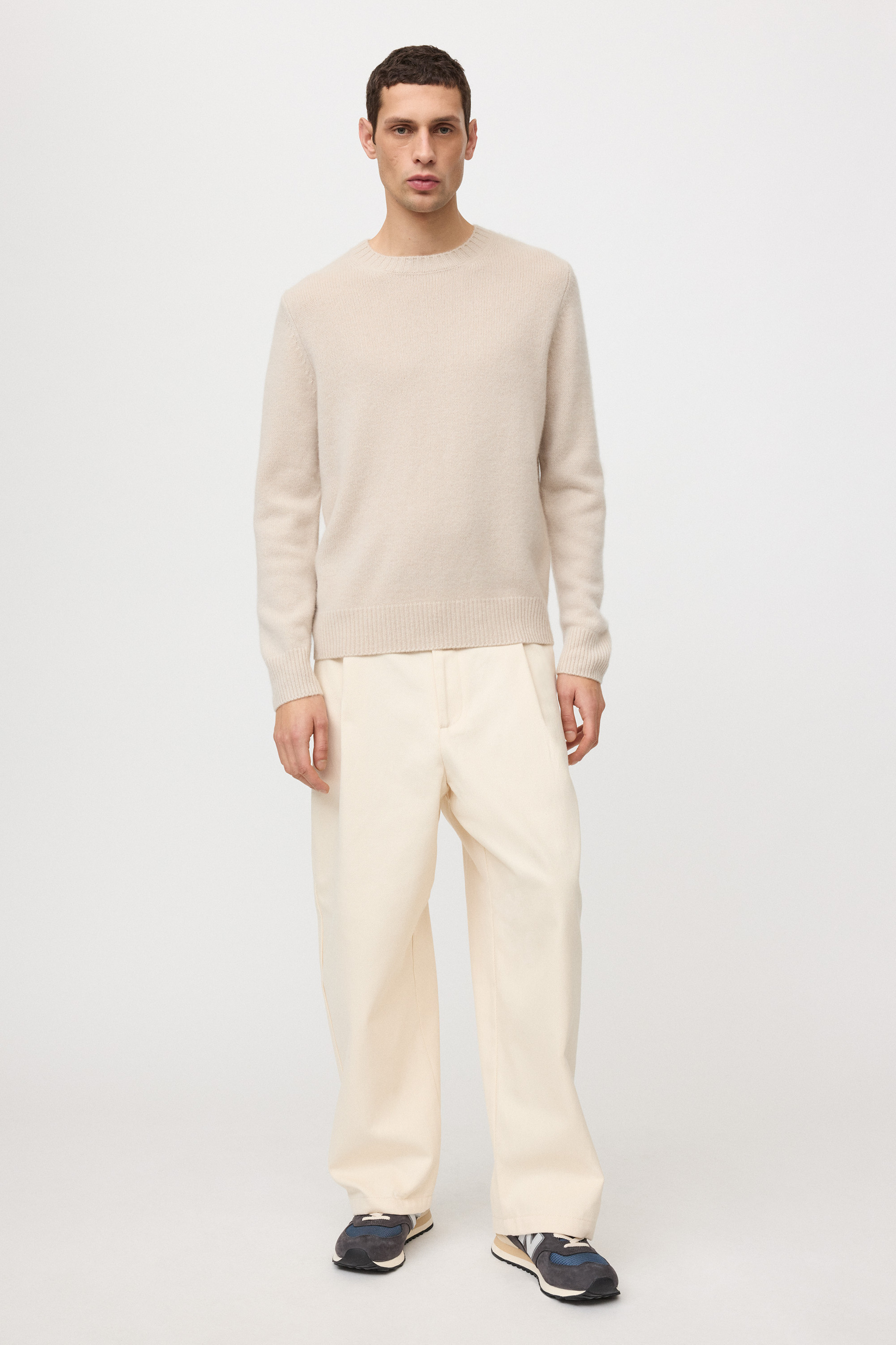 Men's Chunky Crewneck Chalk 2