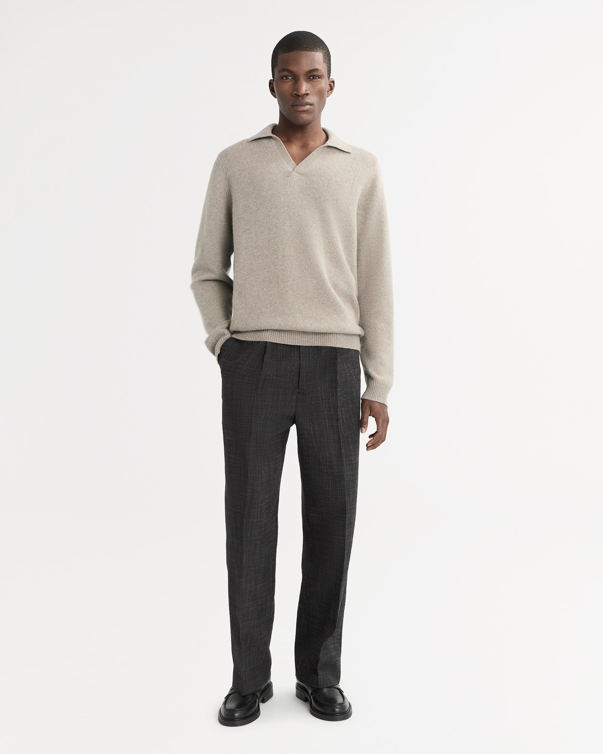 Men's Polo Shirt Greige 2