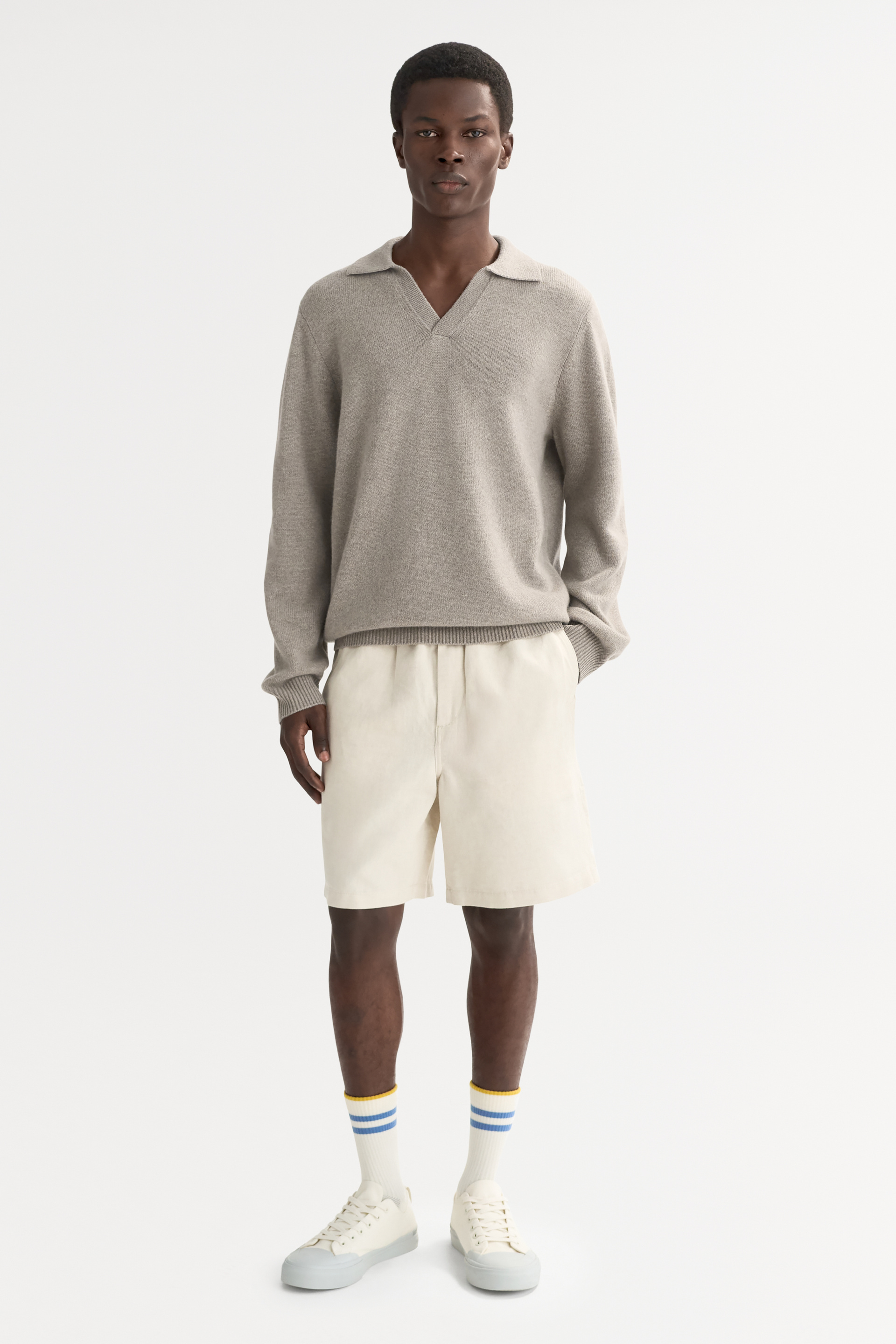 Men's Polo Shirt Greige 2