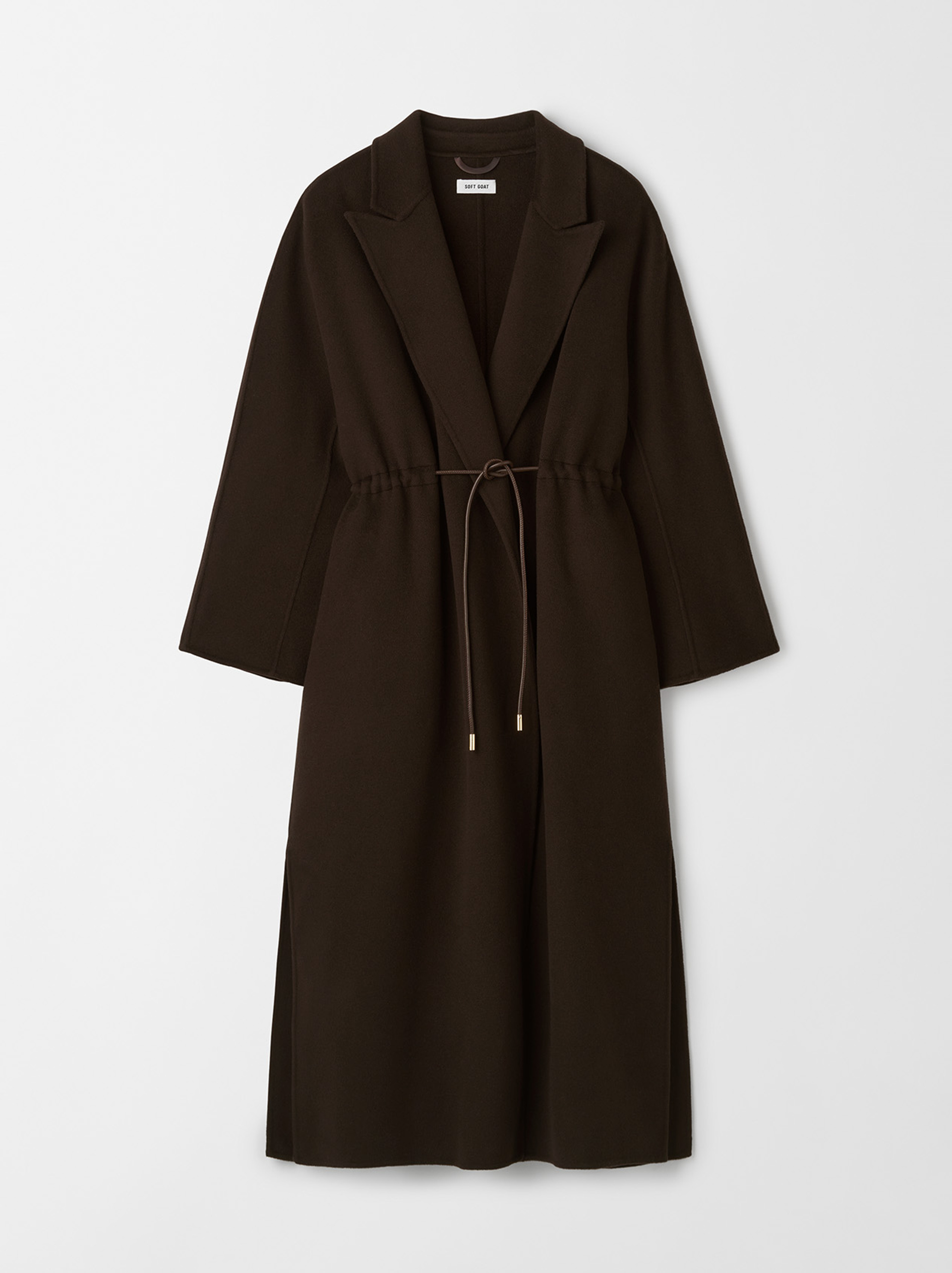 Drawstring coat Mocha 1