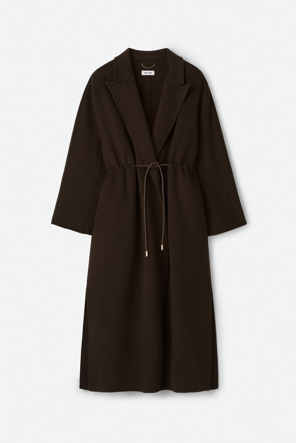 Drawstring coat - Jackets & Coats - Mocha | Soft Goat