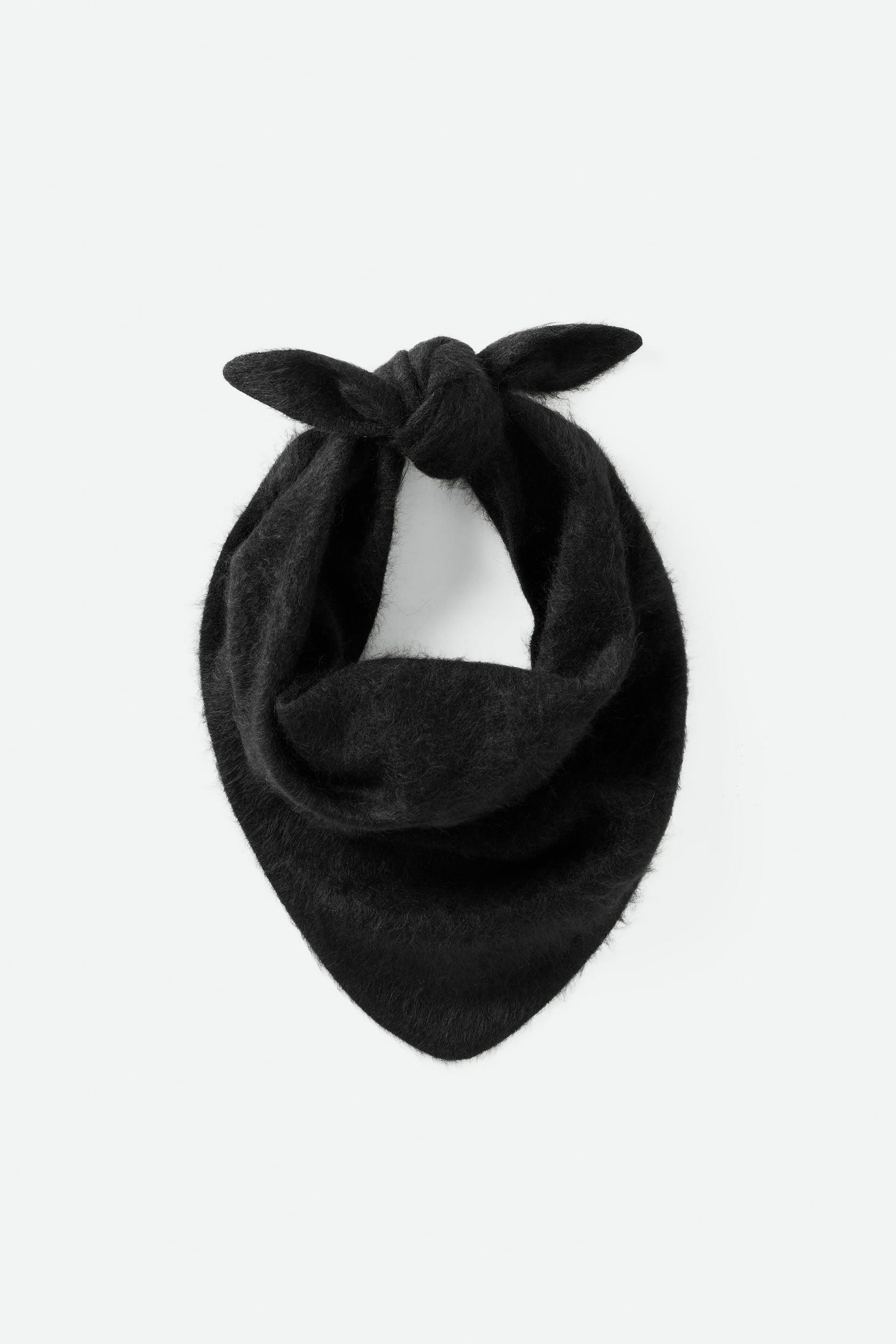 Brushed Triangle scarf Black 1
