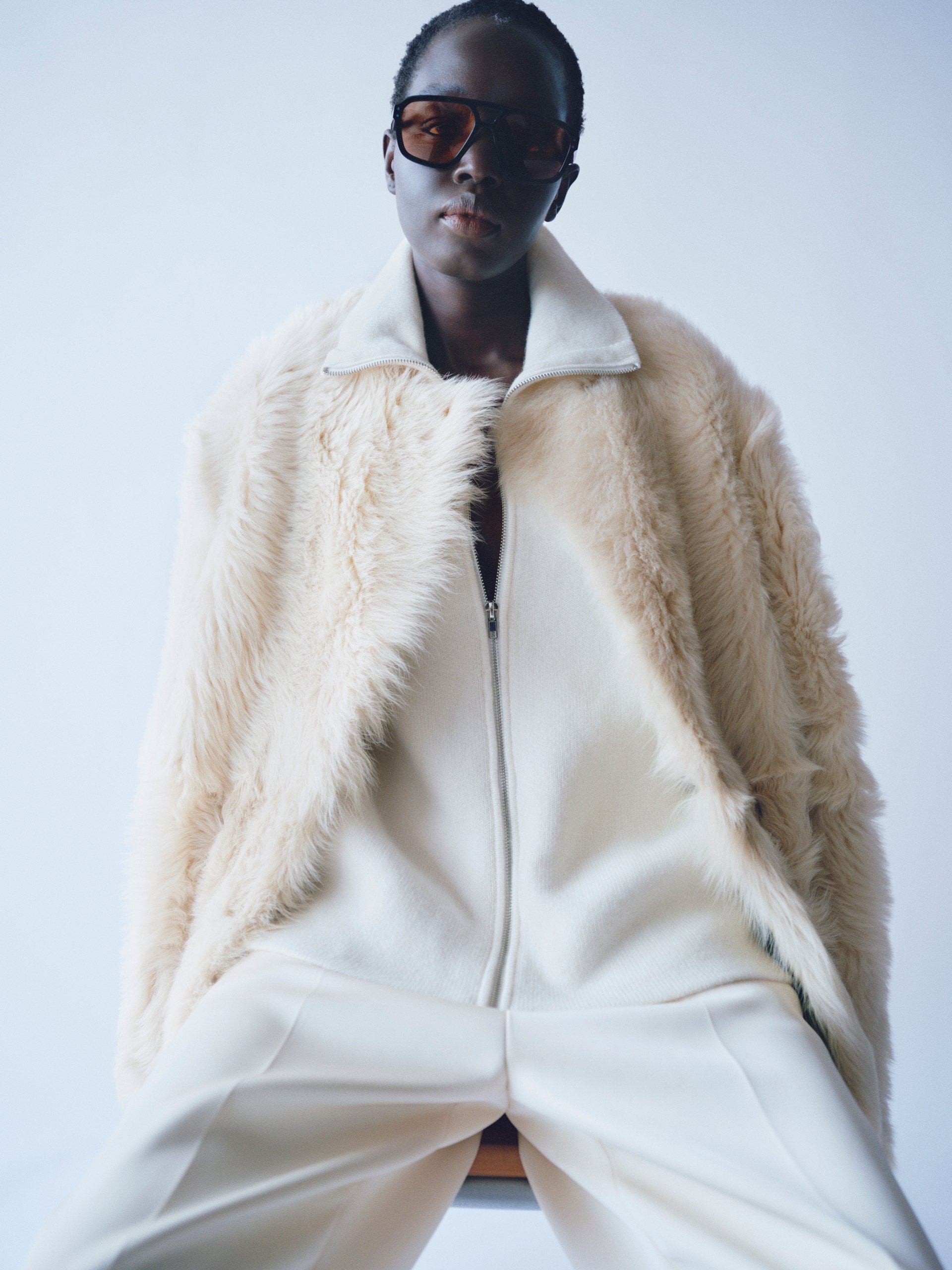 Shearling Jacket Chalk 2