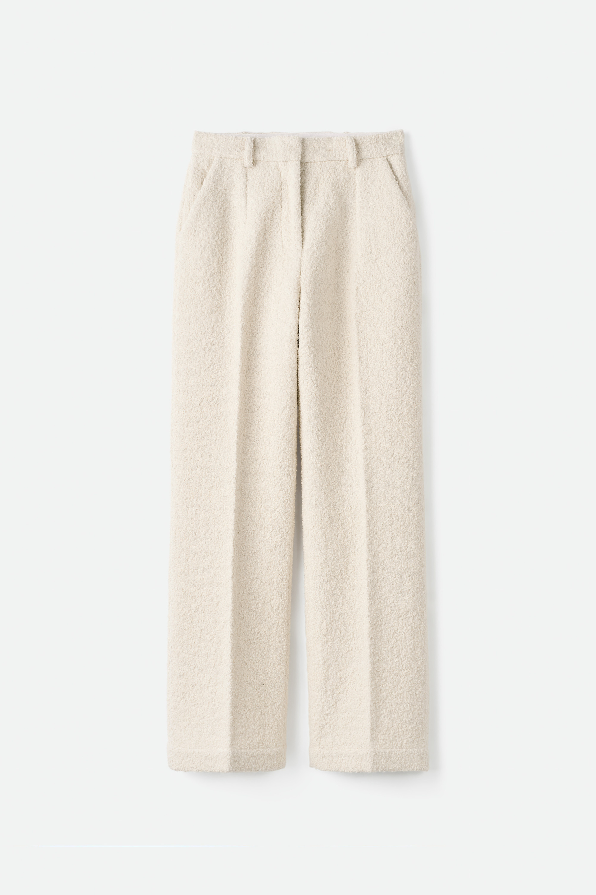 Boucle Pants Feather White 1
