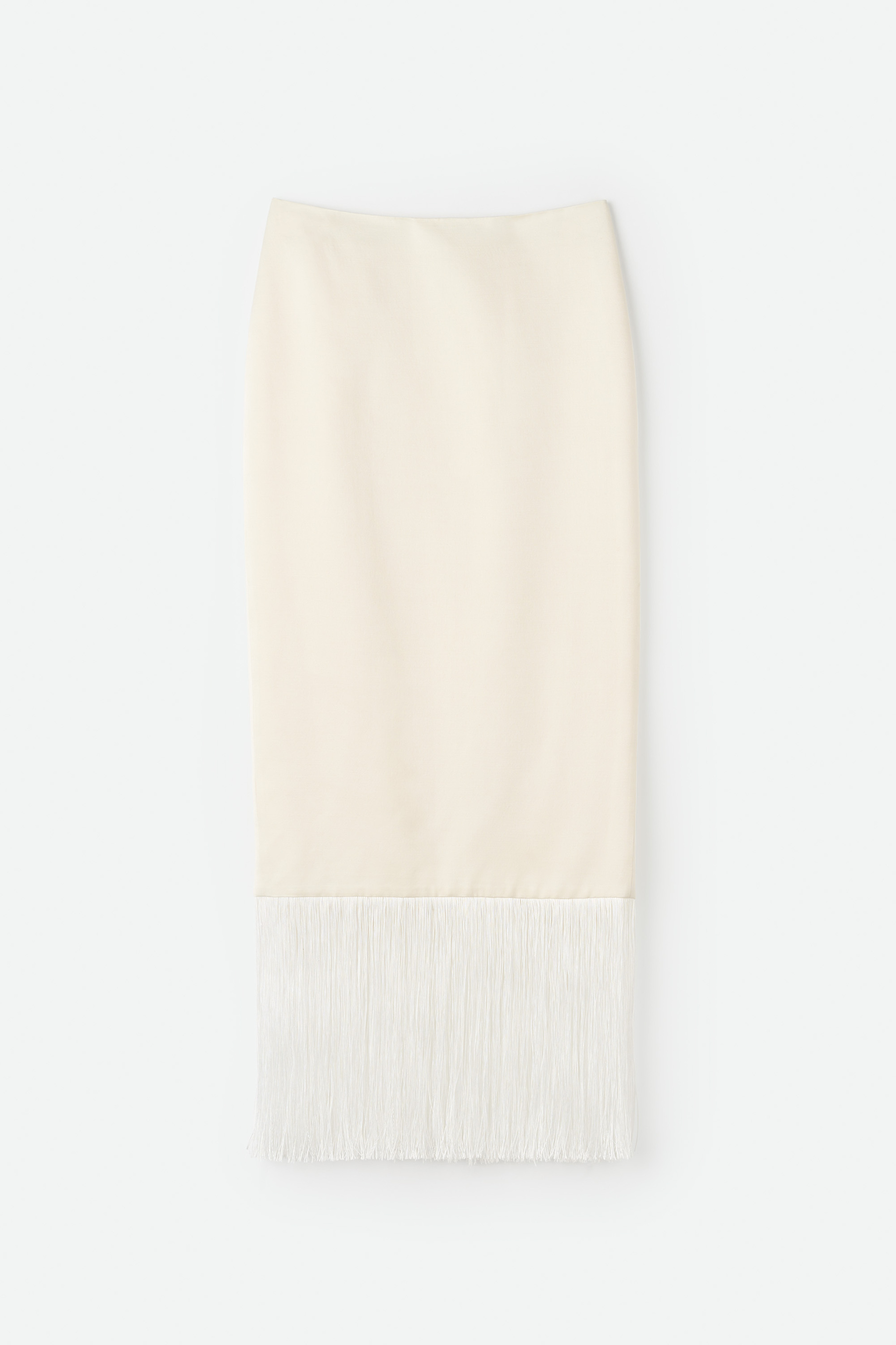Fringe skirt Feather White 1