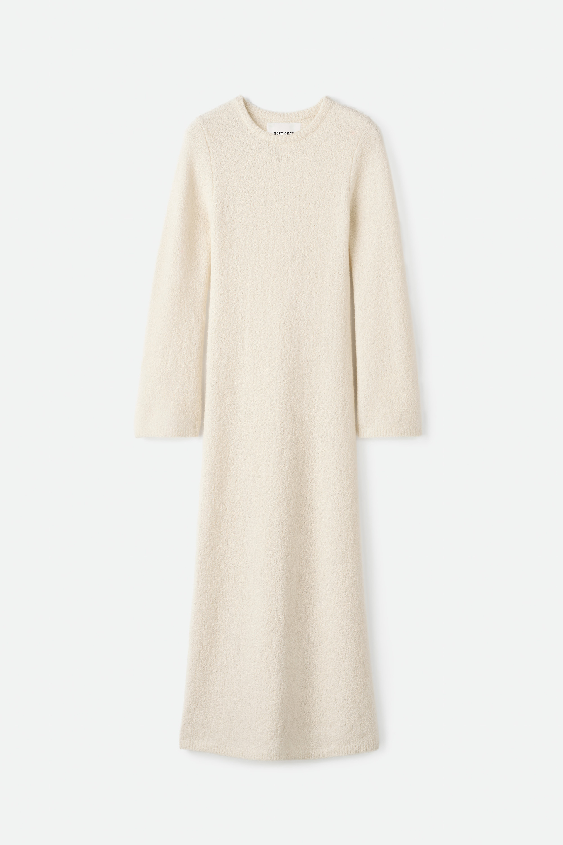 Boucle Dress Feather White 1