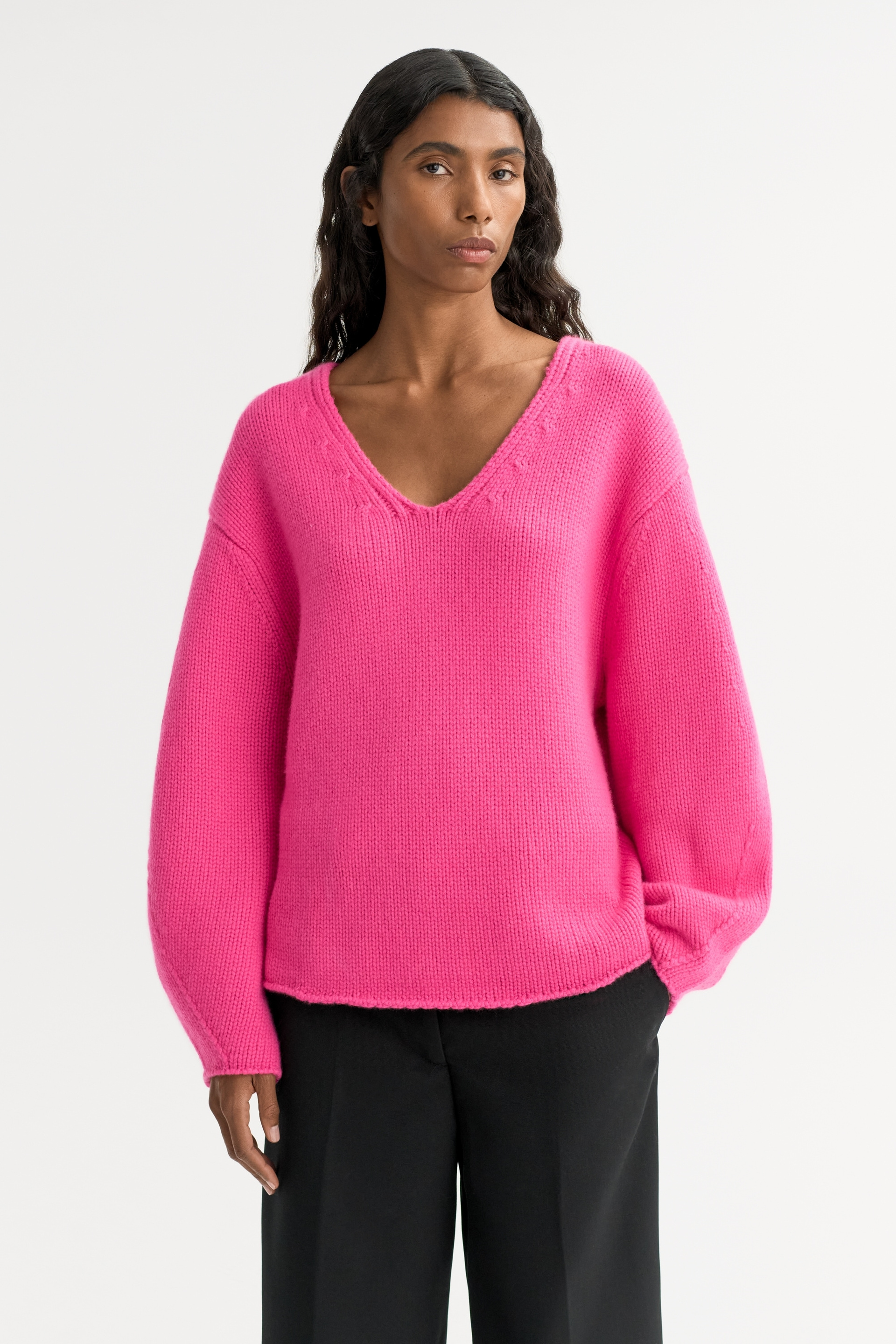 Puff Sleeve V-neck 2