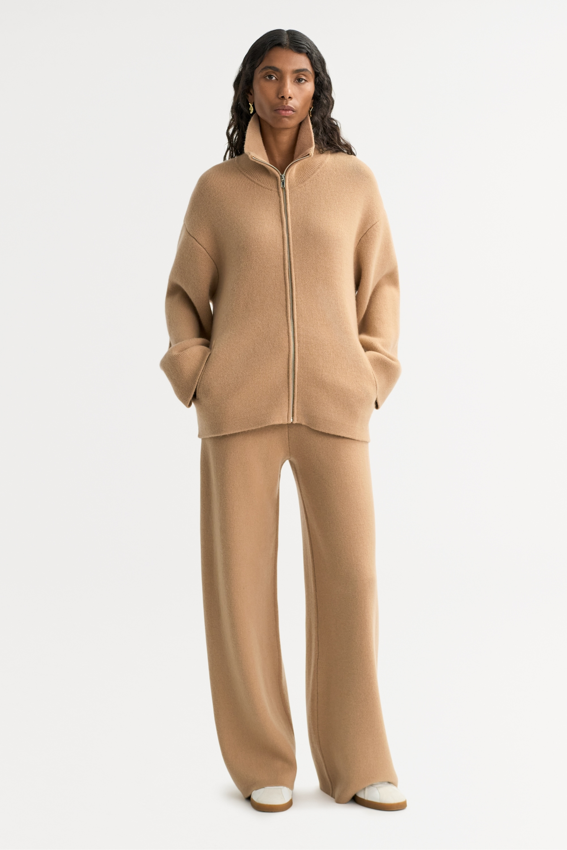 Double knit Cardigan Camel 2
