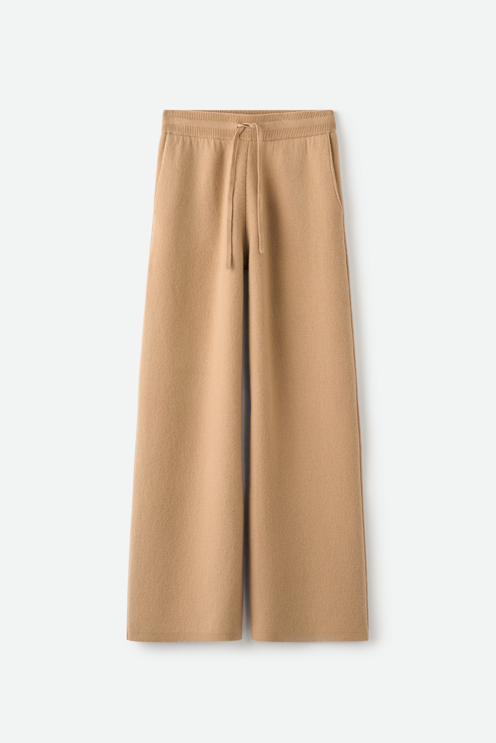 Double knit pants - Pants - Camel | Soft Goat