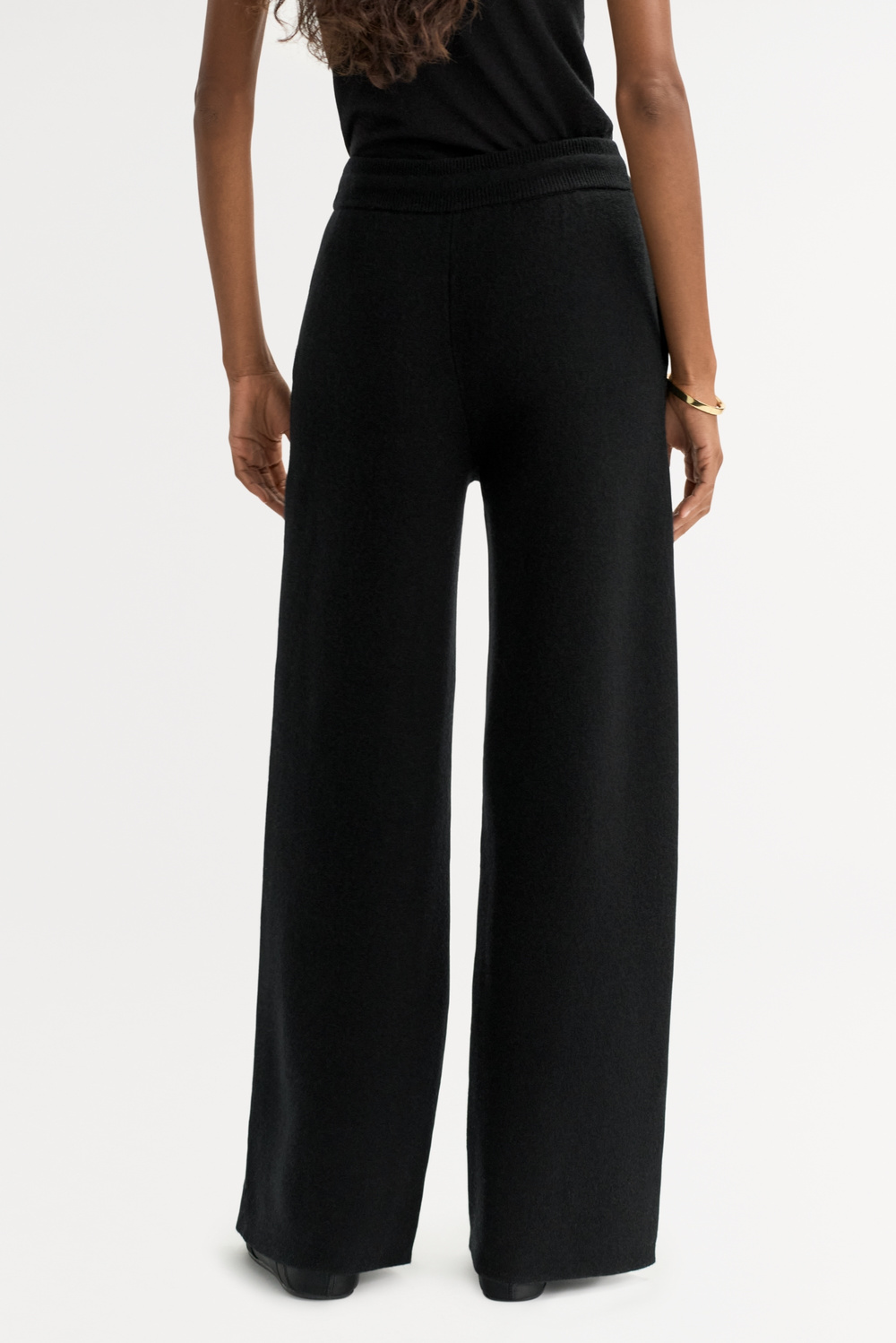Double knit pants - Pants - Black | Soft Goat