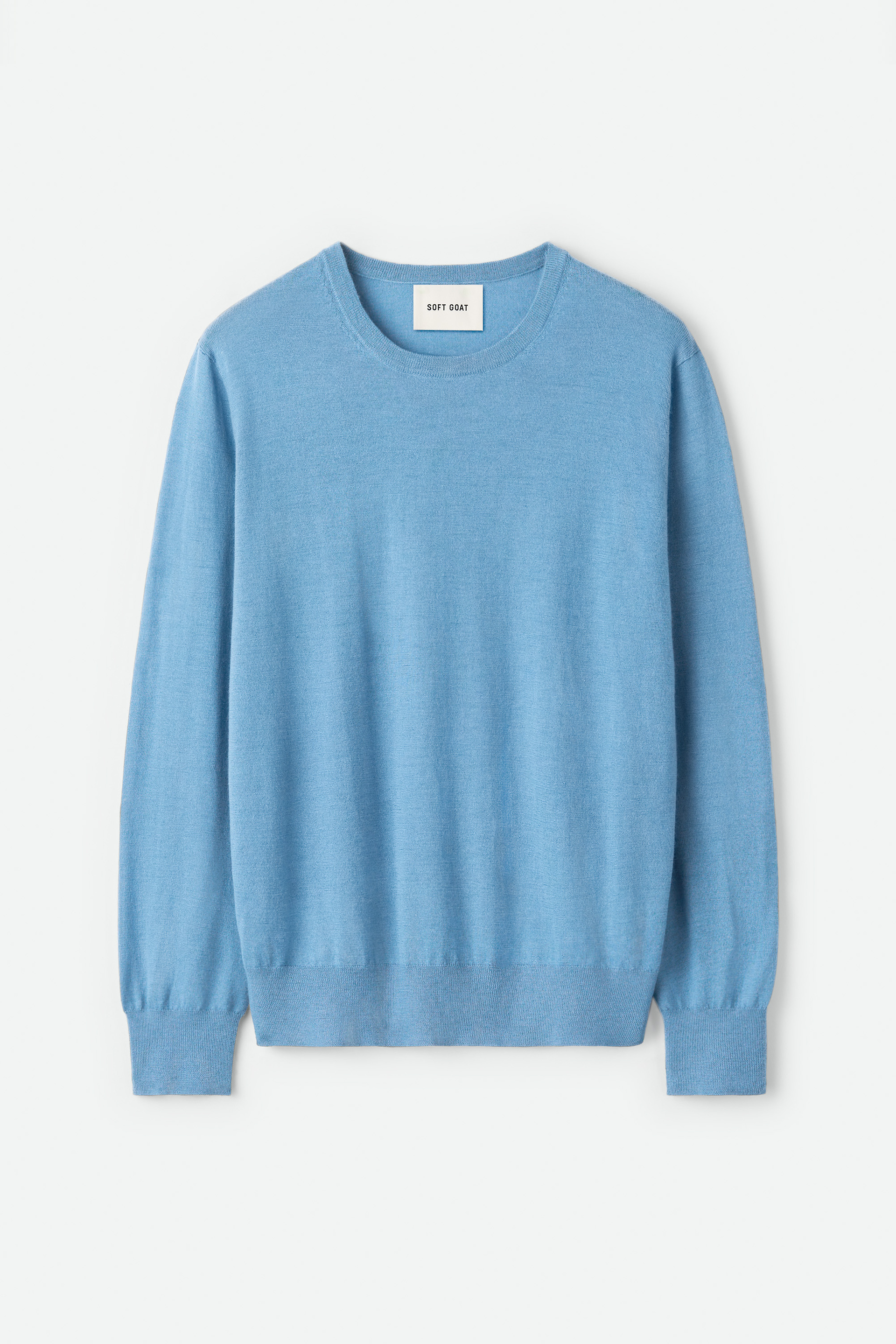 Men's featherlight crewneck Azure 1
