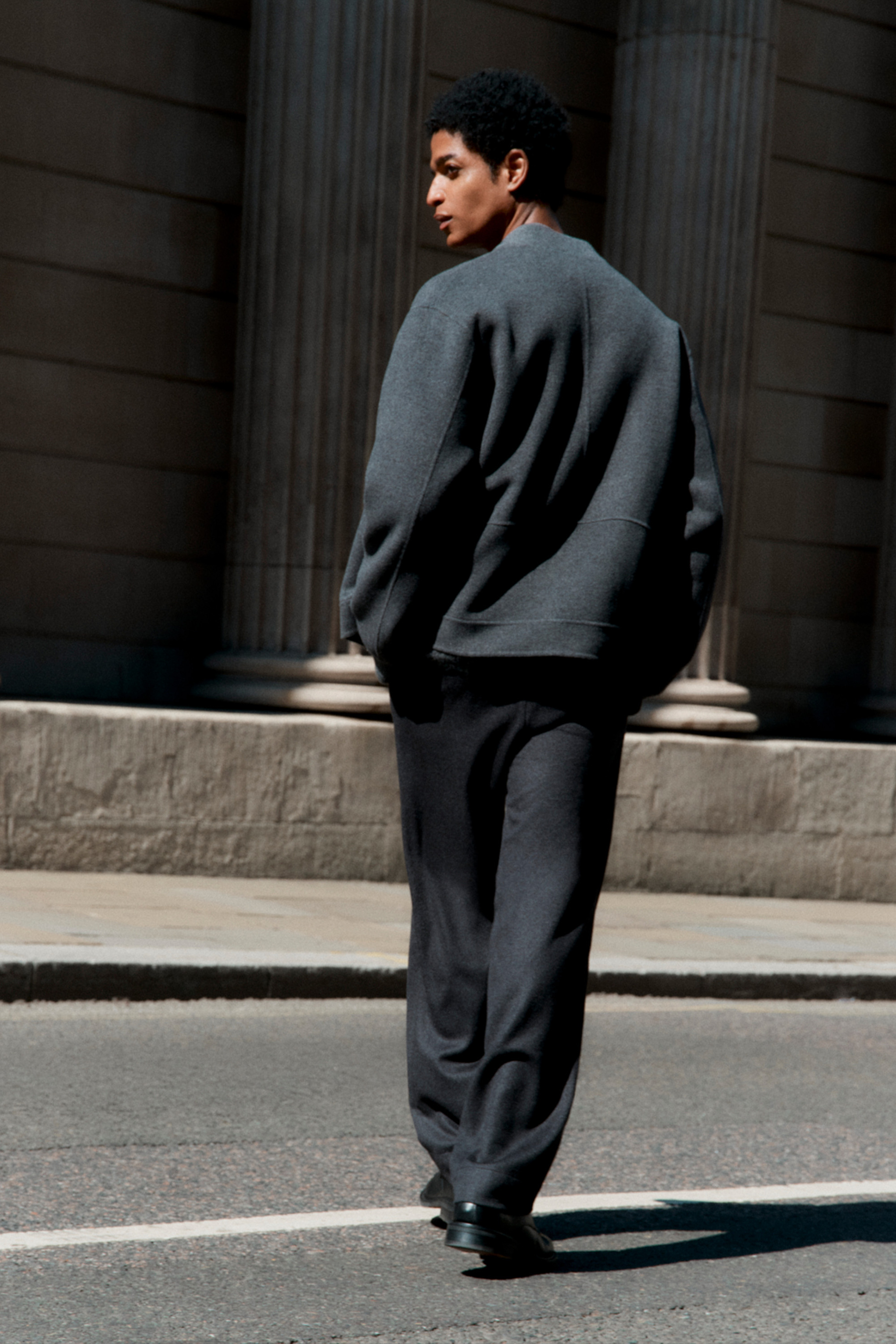 Men's straight drawstring trousers 5