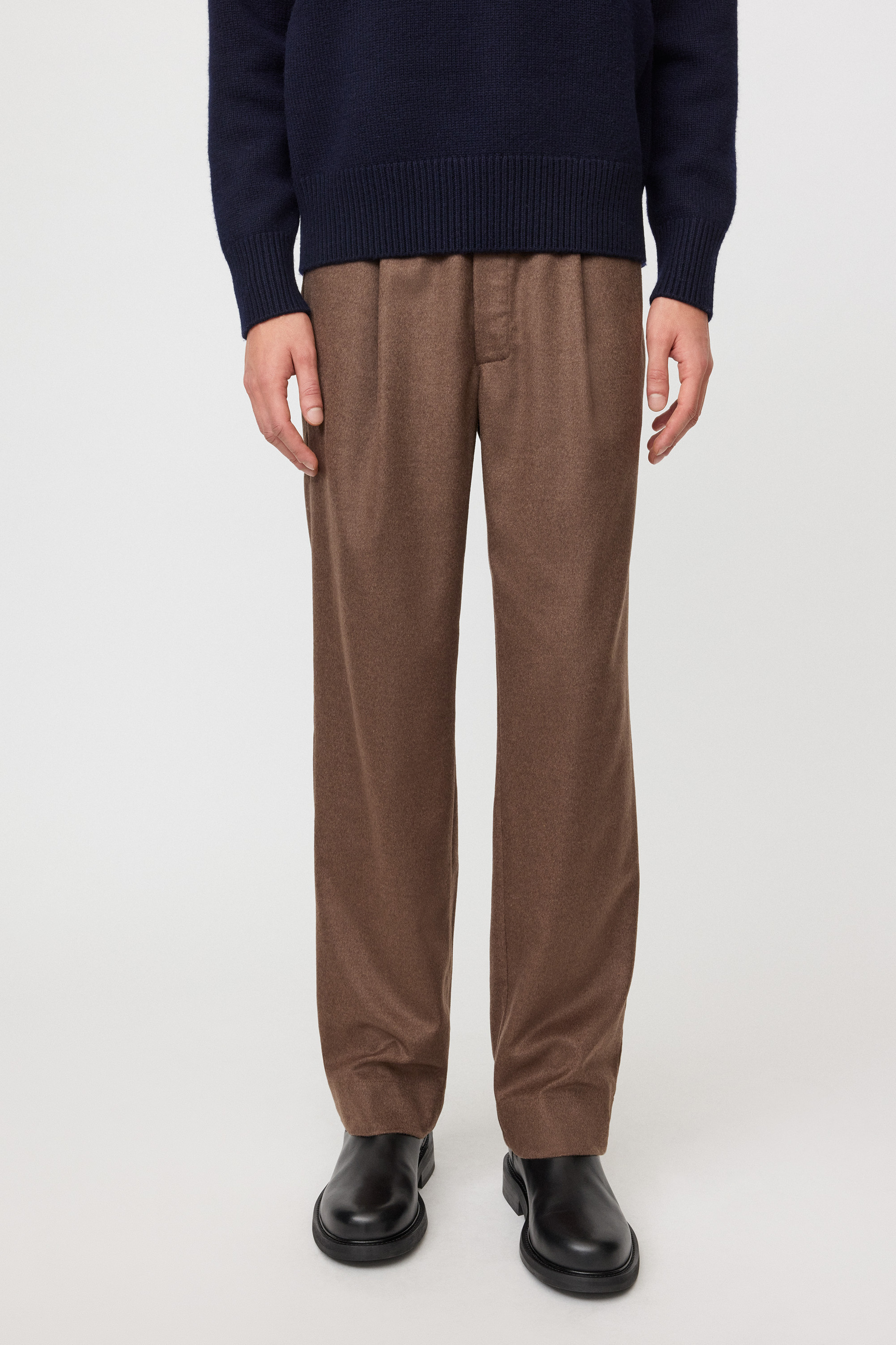 Men's straight drawstring trousers 2
