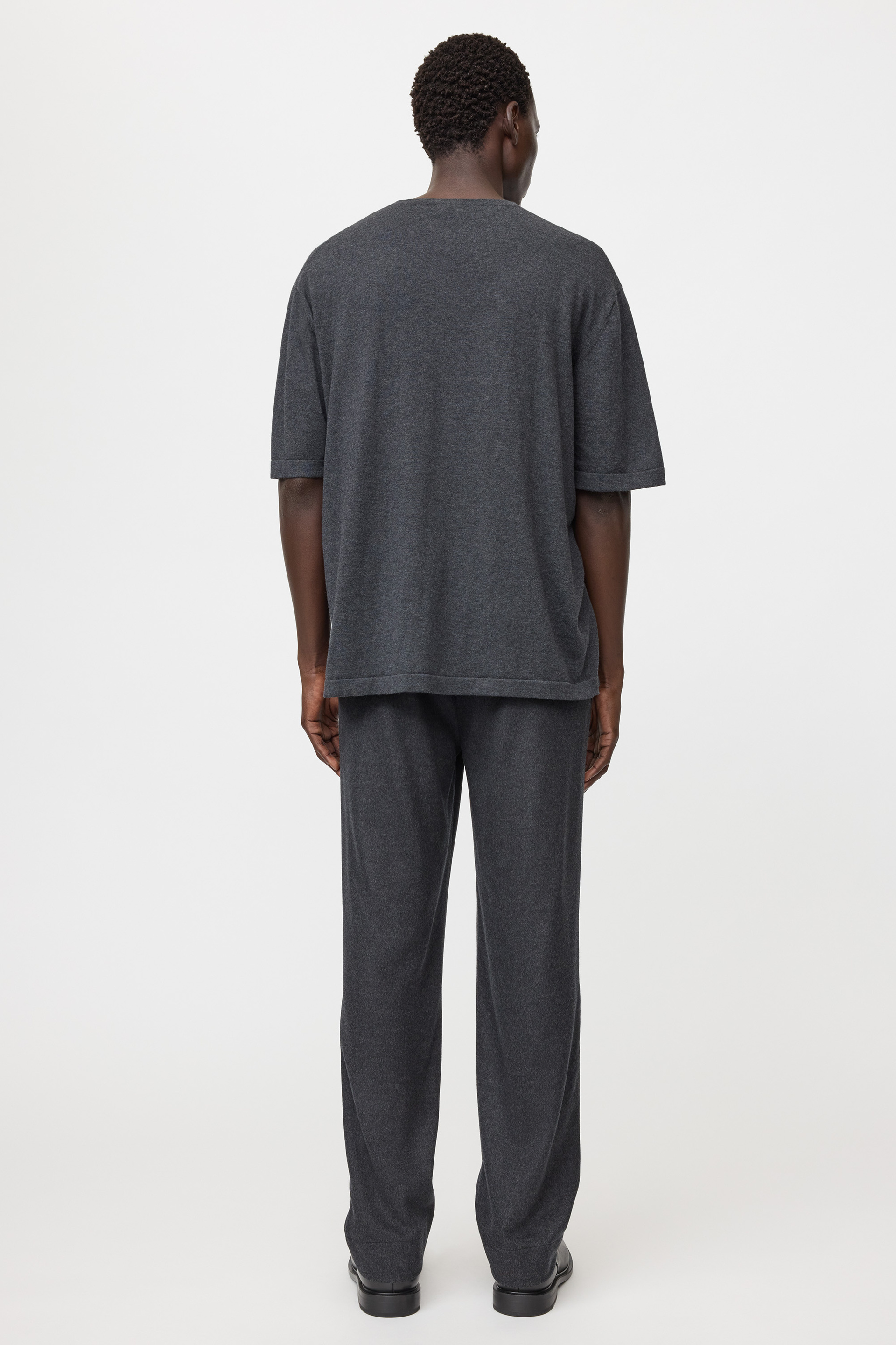 Men's straight drawstring trousers 3