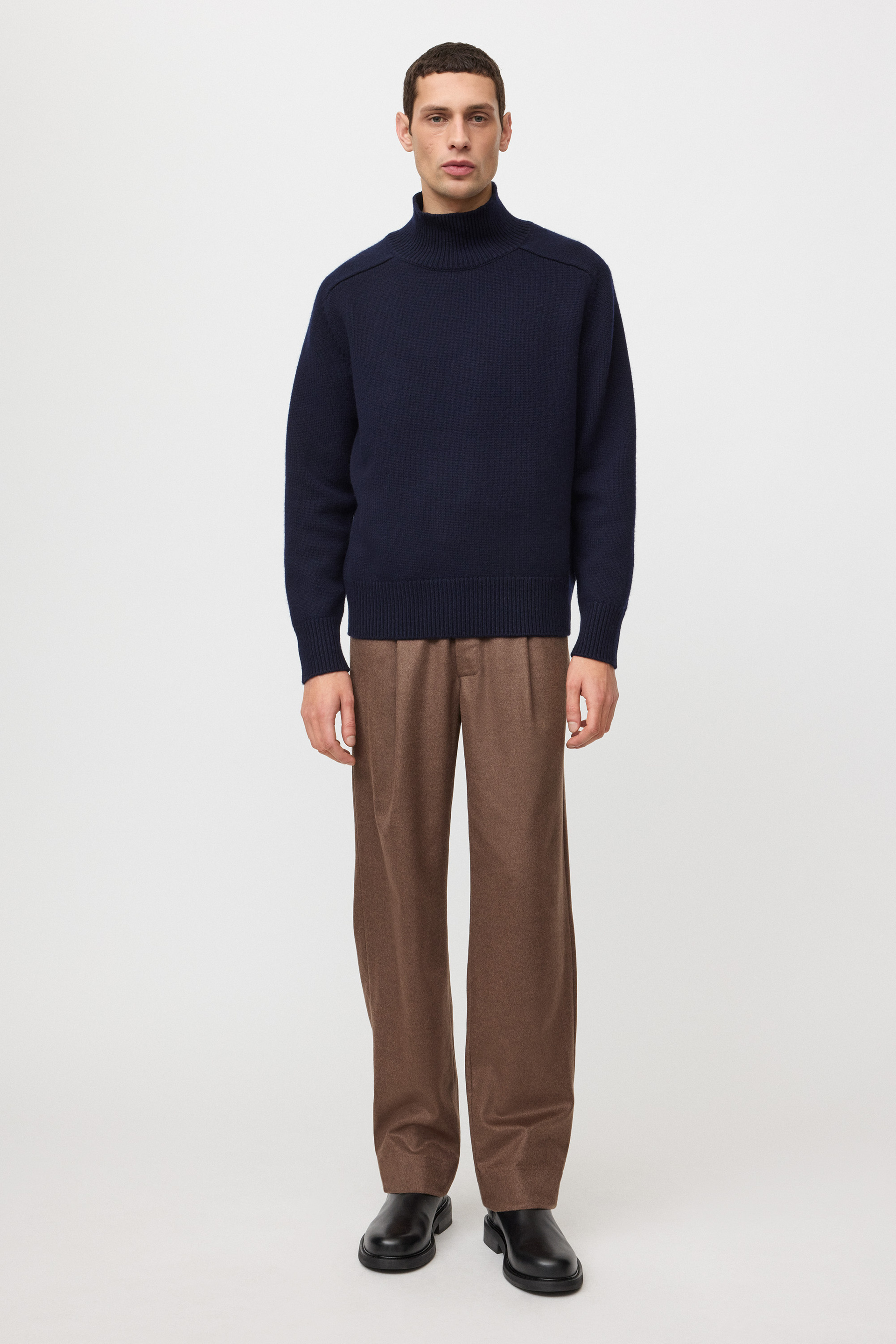 Men's straight drawstring trousers 0