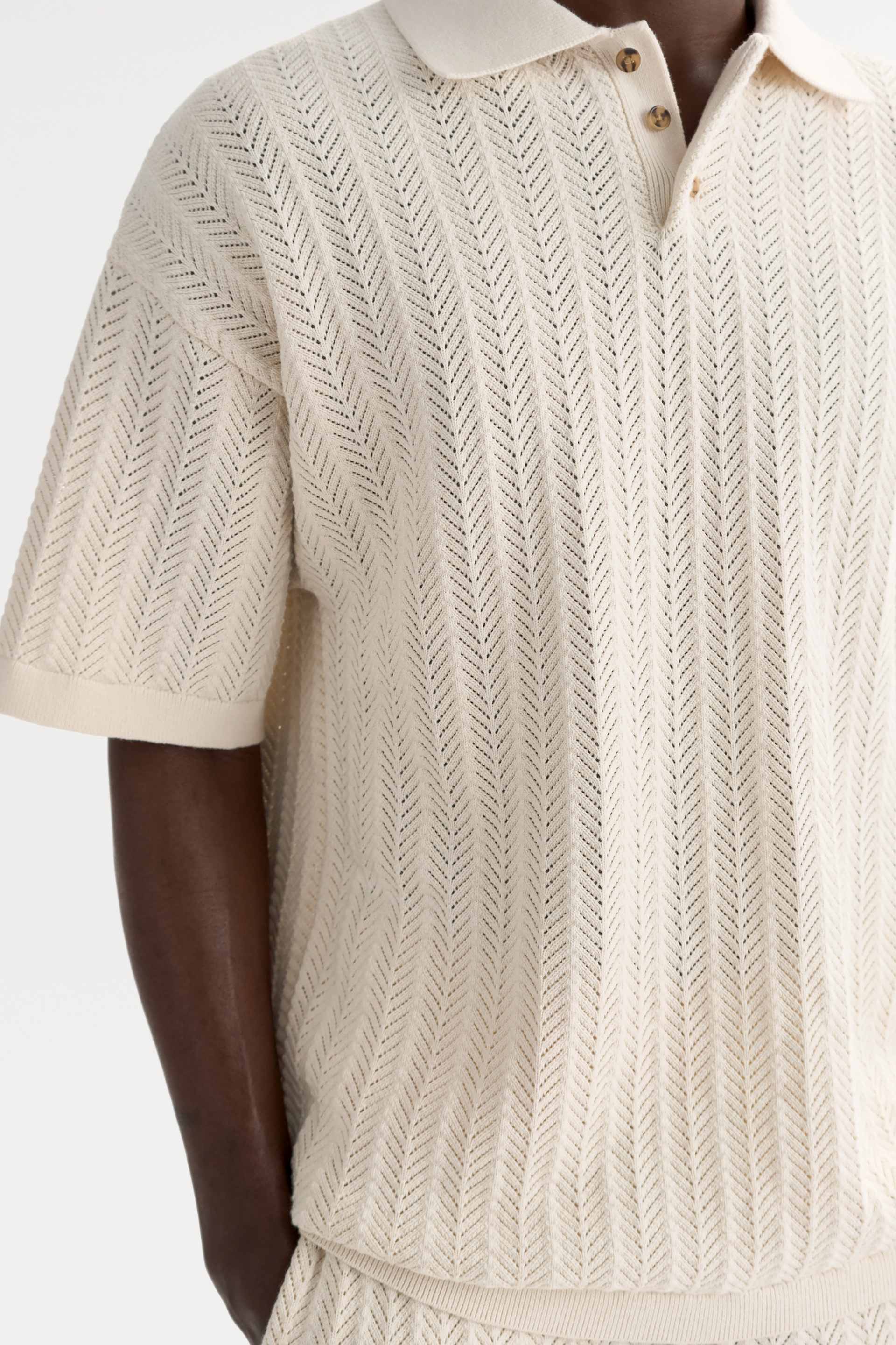 Men's crochet pique 4