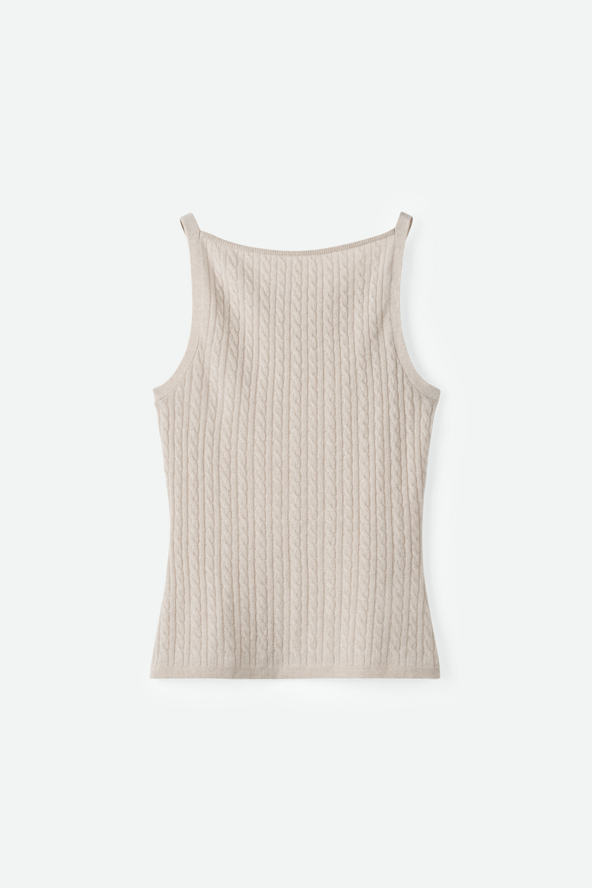 Cable knit singlet 1