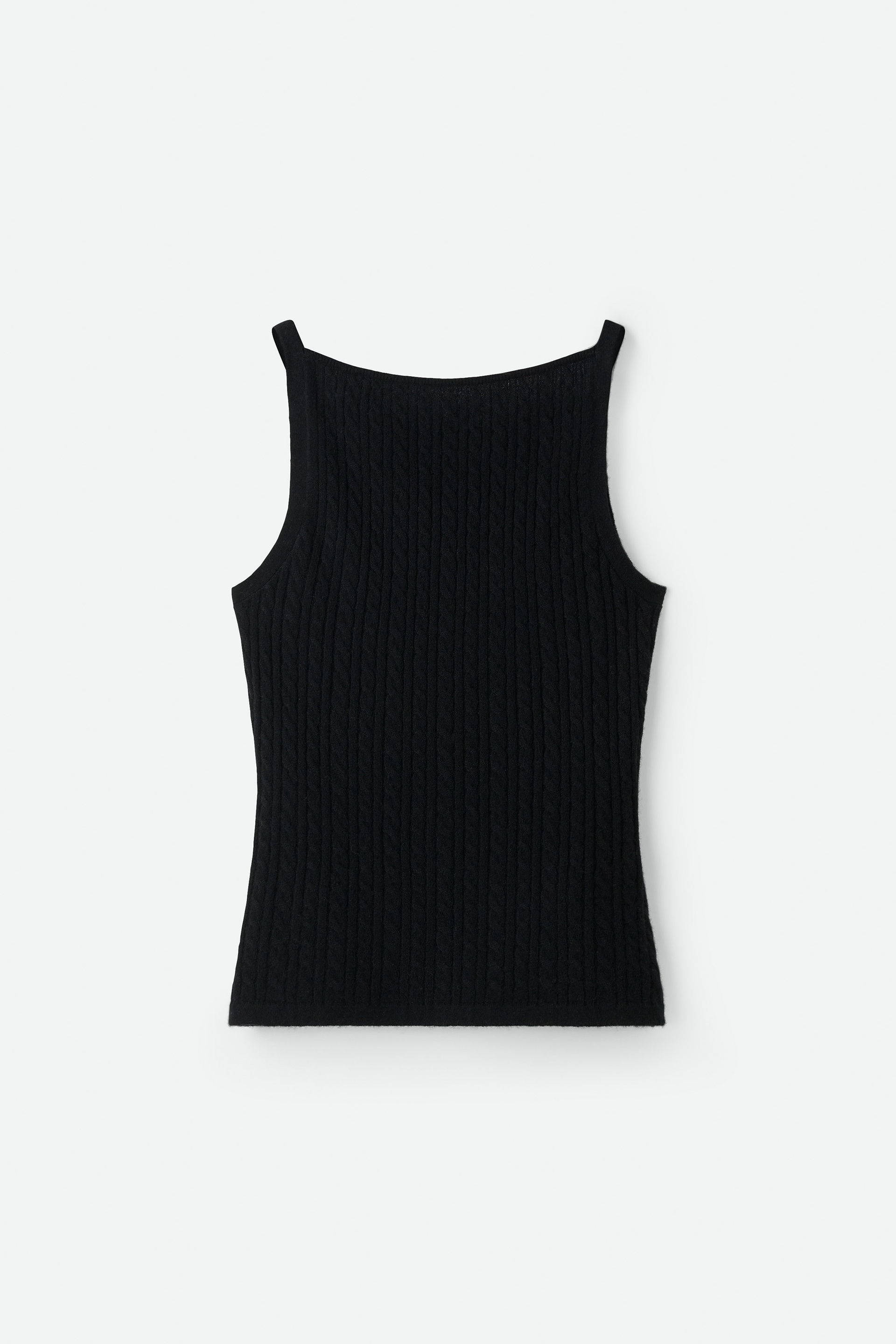 Cable knit singlet 1