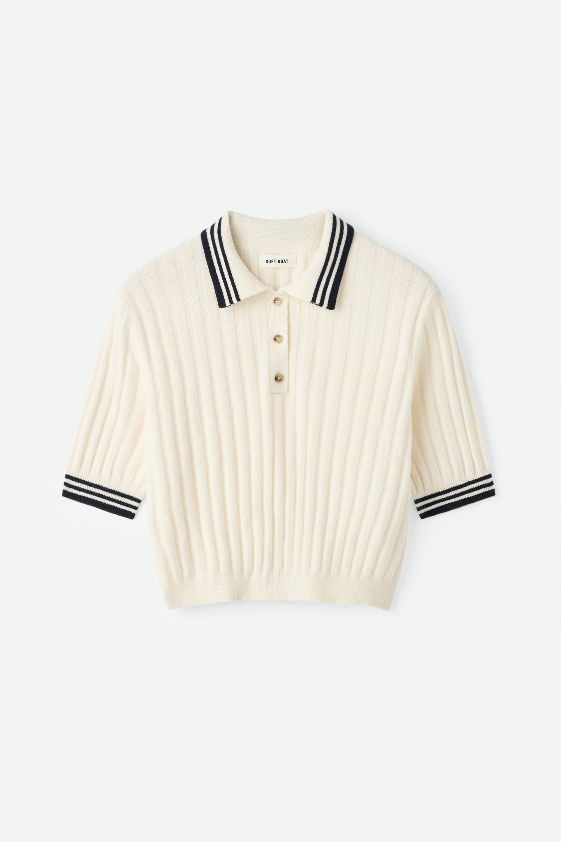 Striped pique Feather White 1