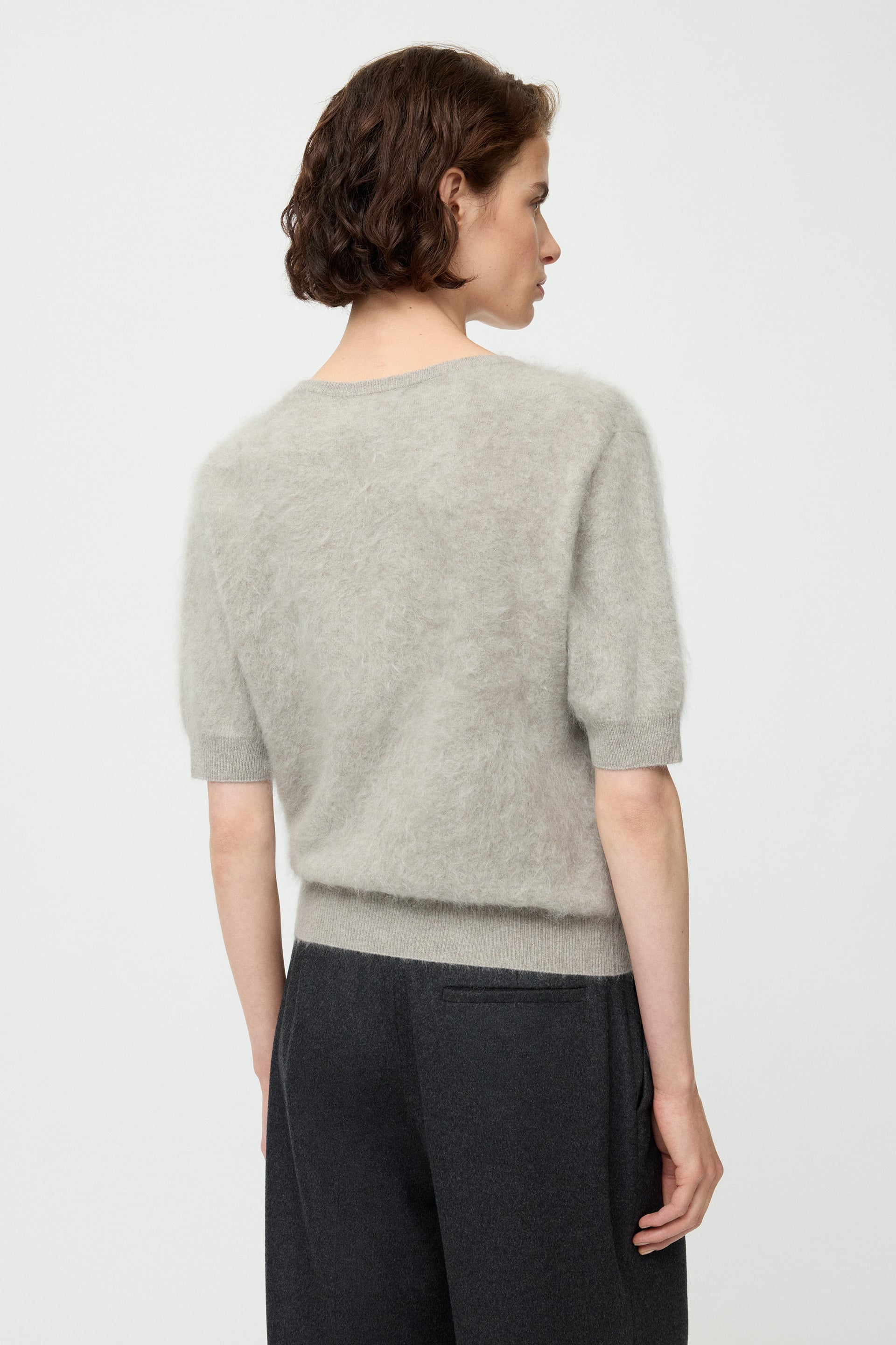 Brushed v-neck t-shirt 3