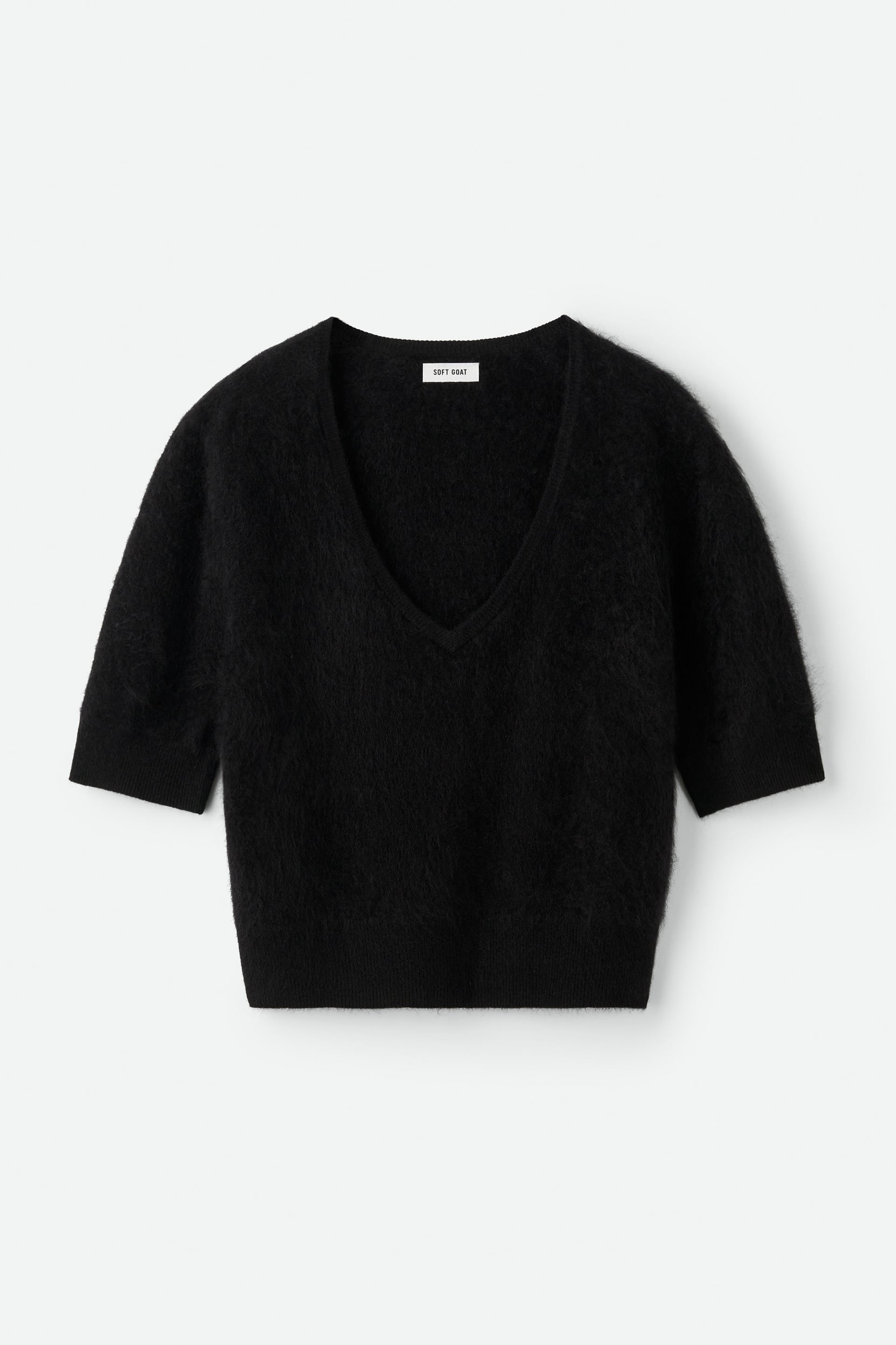 Brushed v-neck t-shirt 1
