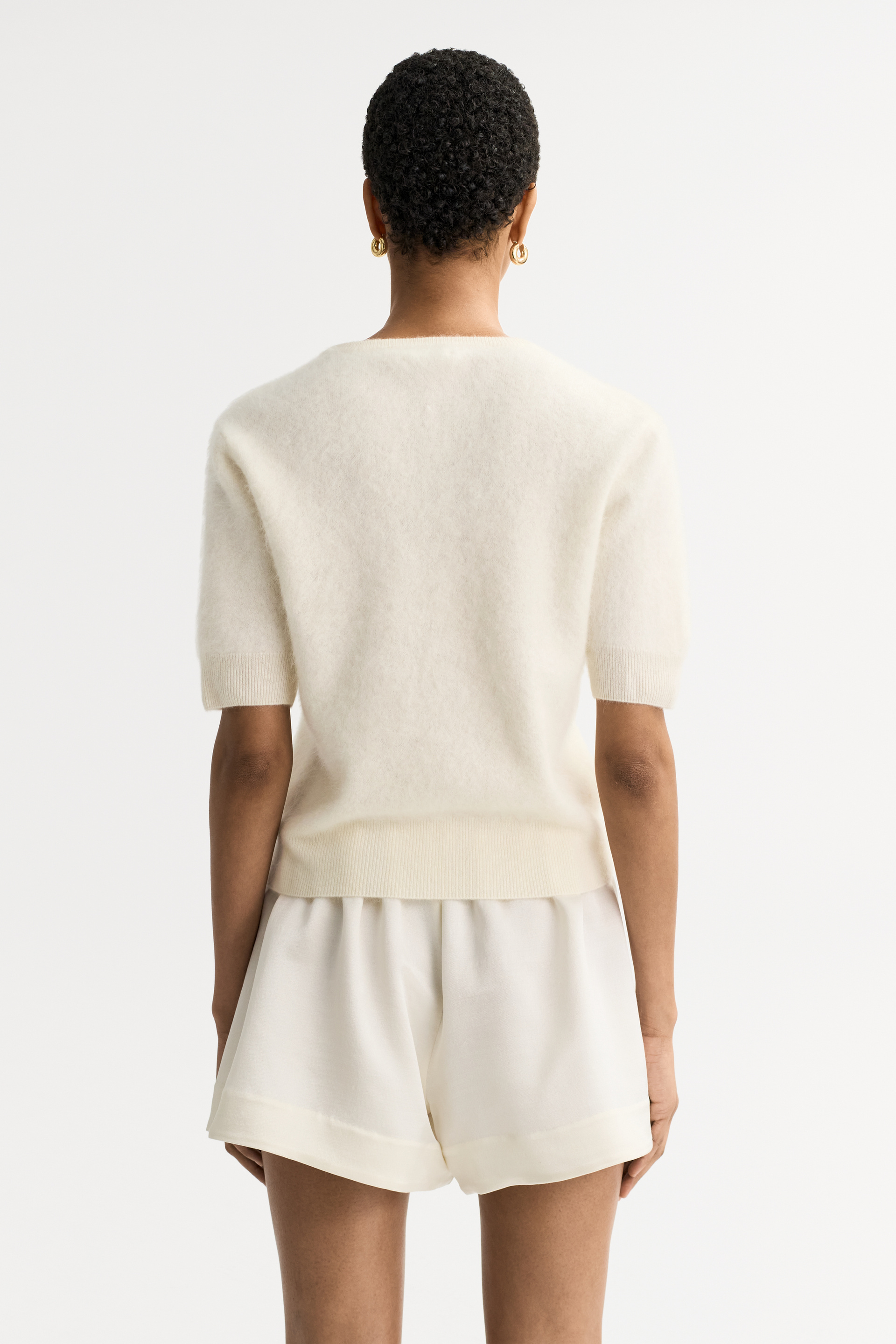 Brushed v-neck t-shirt 3
